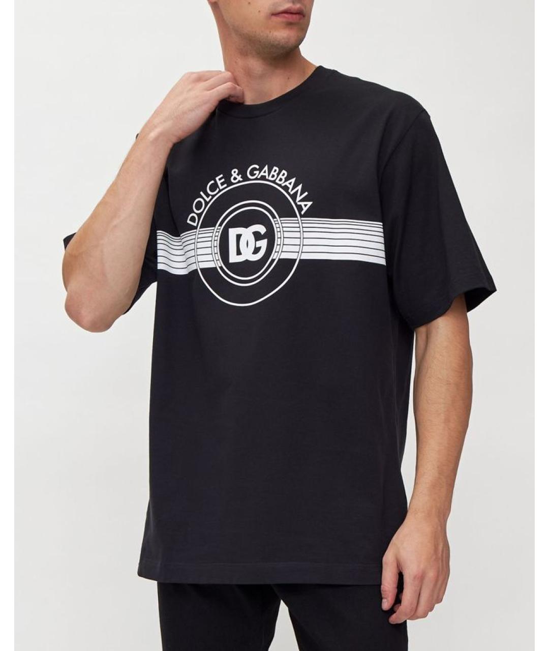 DOLCE&GABBANA Черная футболка, фото 3