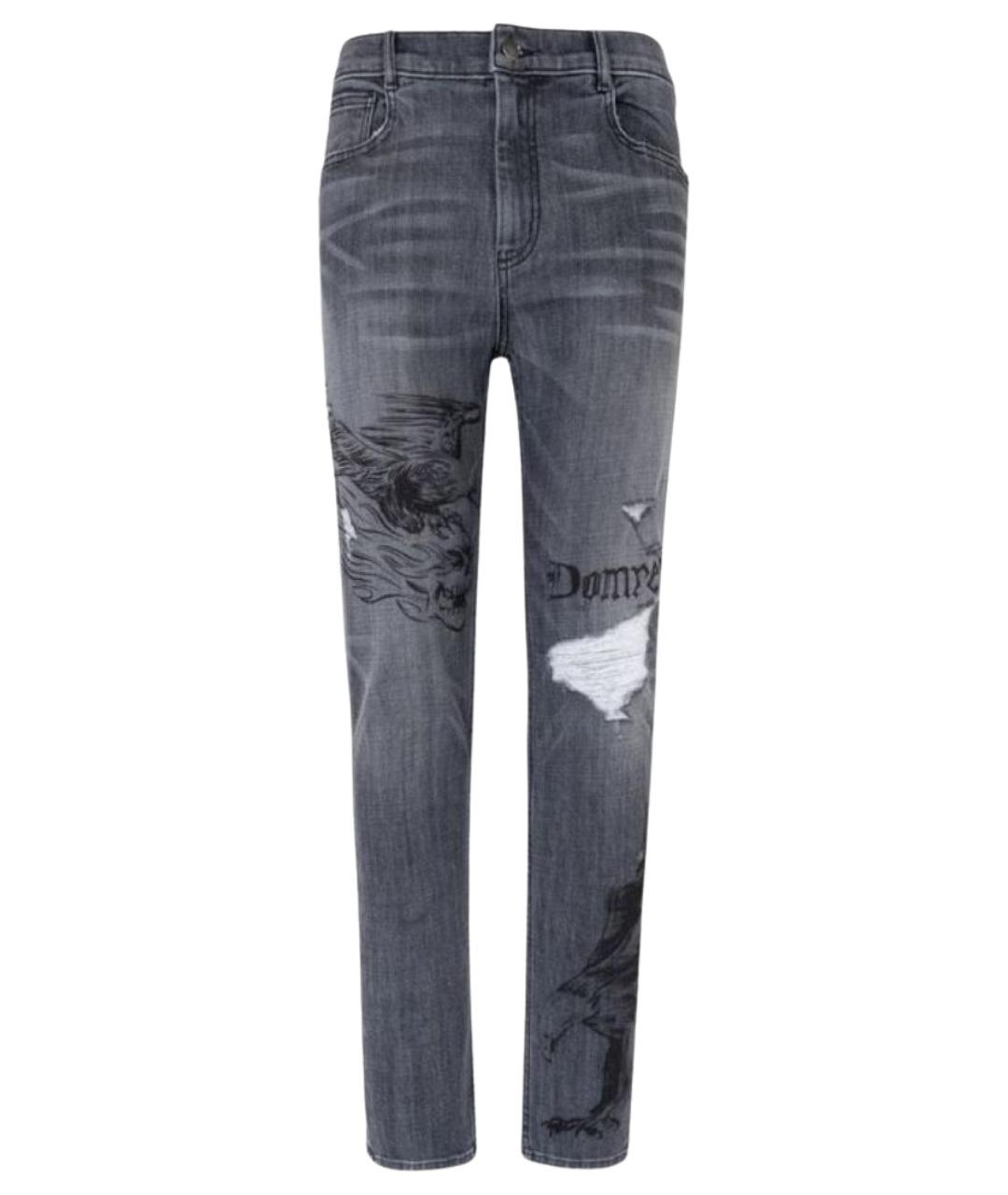 DOMREBEL Серые хлопковые джинсы скинни, фото 1
