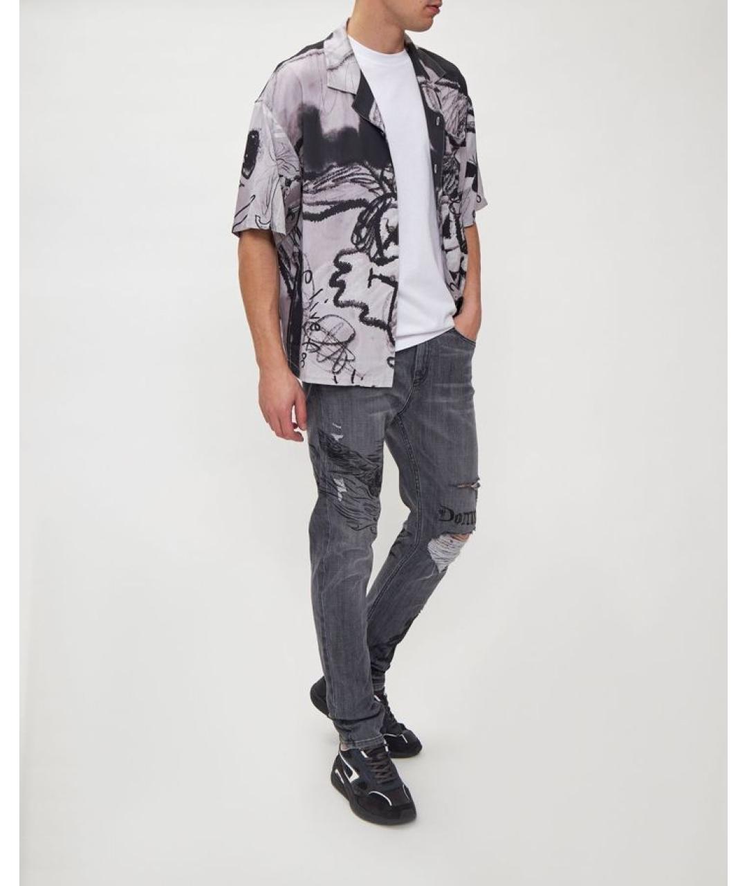 DOMREBEL Серые хлопковые джинсы скинни, фото 2