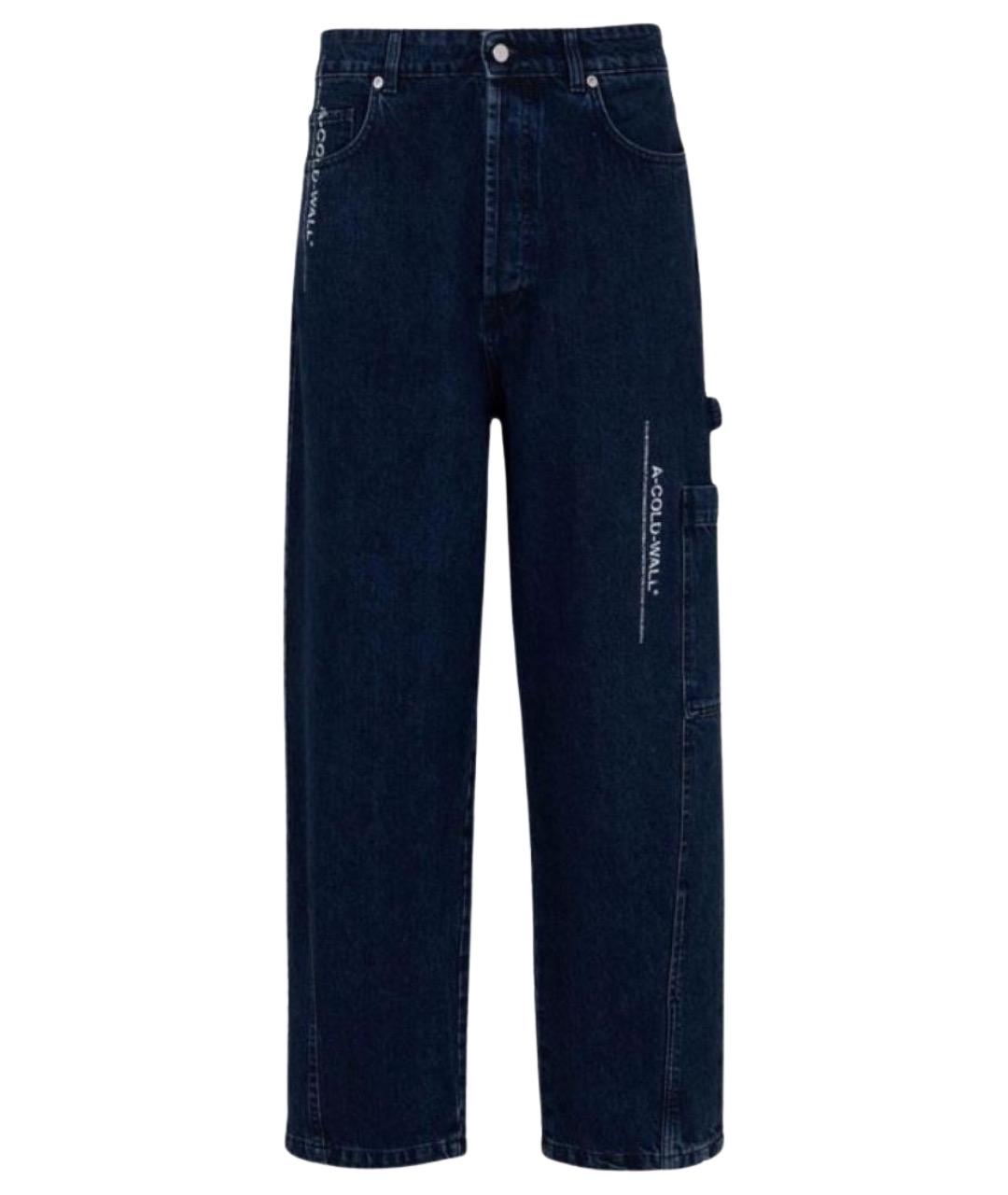A-COLD-WALL* Синие хлопковые прямые джинсы, фото 1