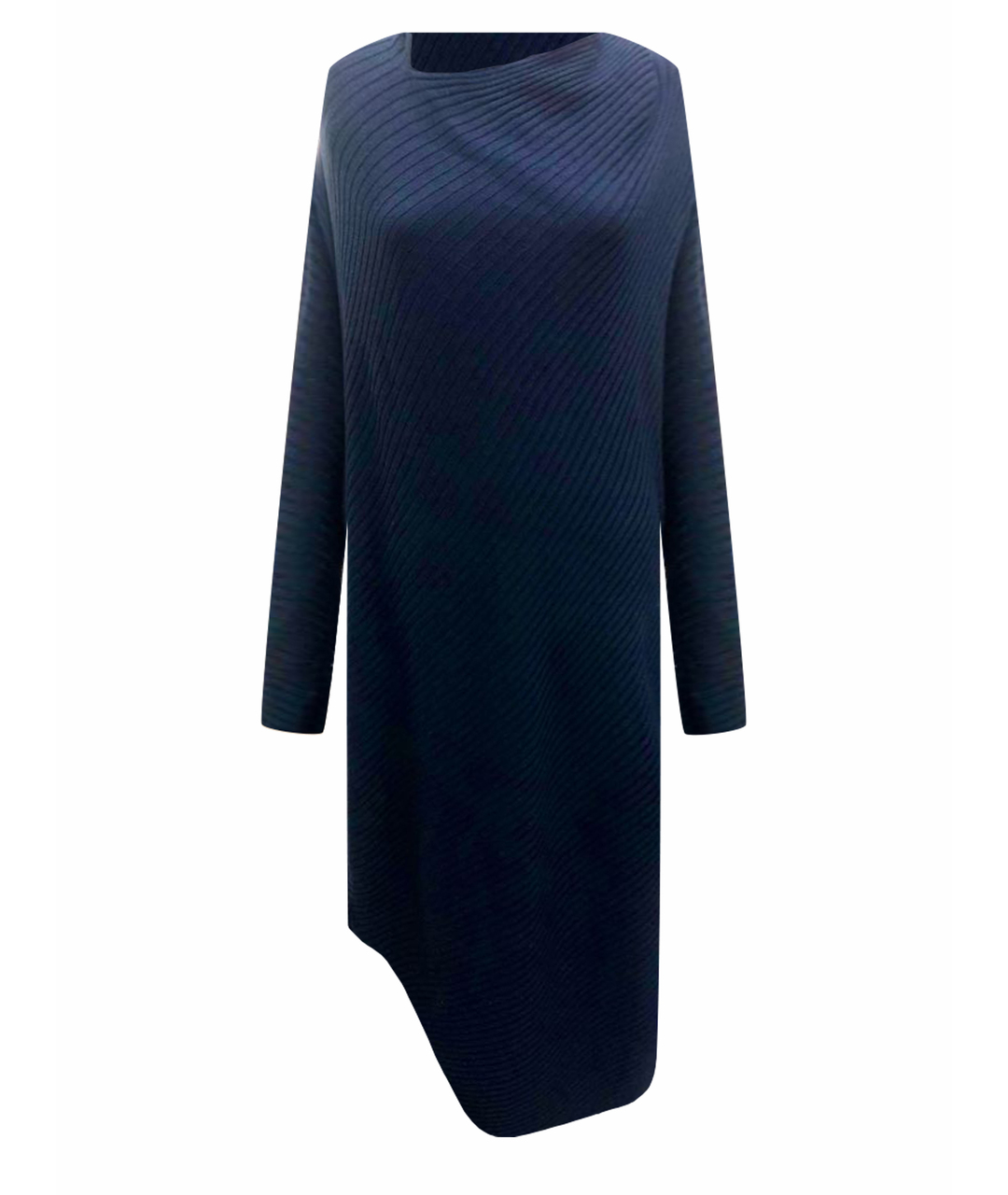 MARQUES' ALMEIDA Темно-синее шерстяное повседневное платье, фото 1