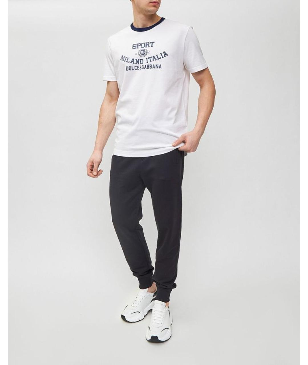 DOLCE&GABBANA Черные повседневные брюки, фото 2