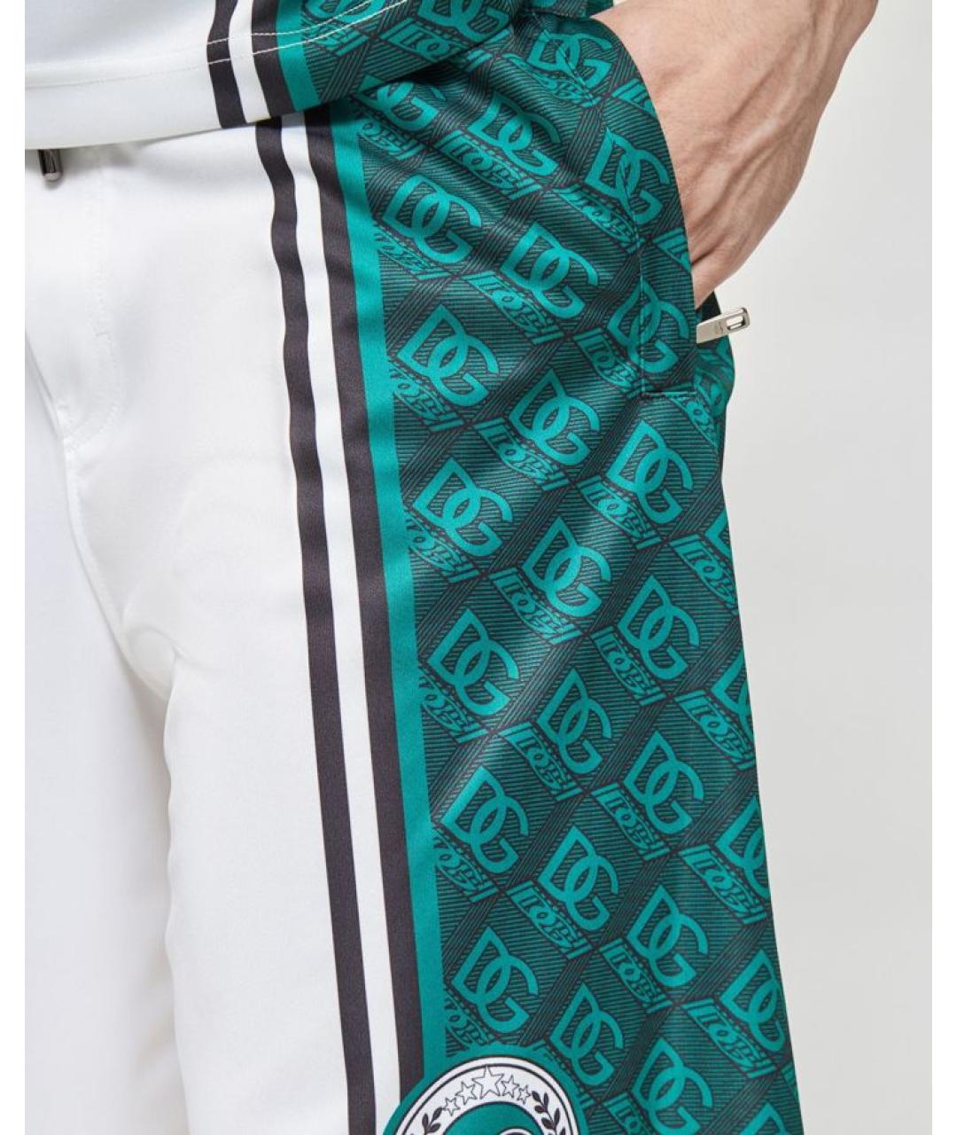 DOLCE&GABBANA Мульти полиэстеровые шорты, фото 6