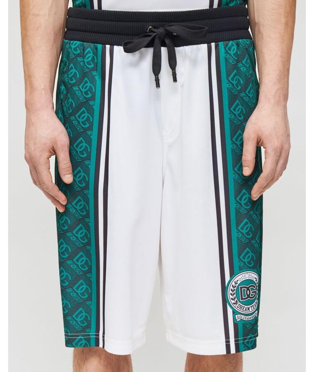 DOLCE&GABBANA Мульти полиэстеровые шорты, фото 3