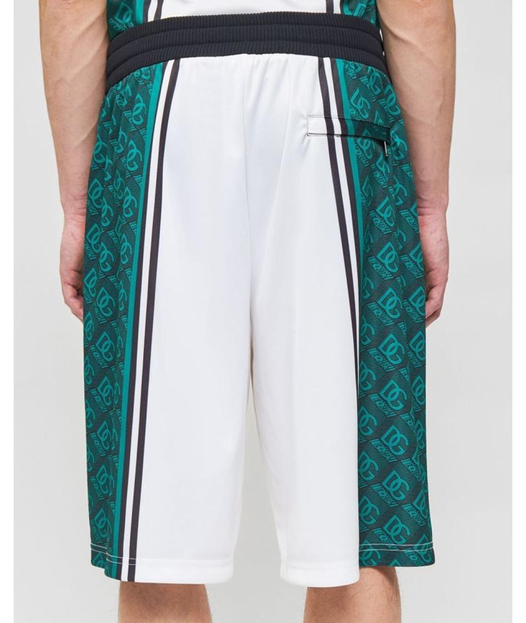 DOLCE&GABBANA Мульти полиэстеровые шорты, фото 5