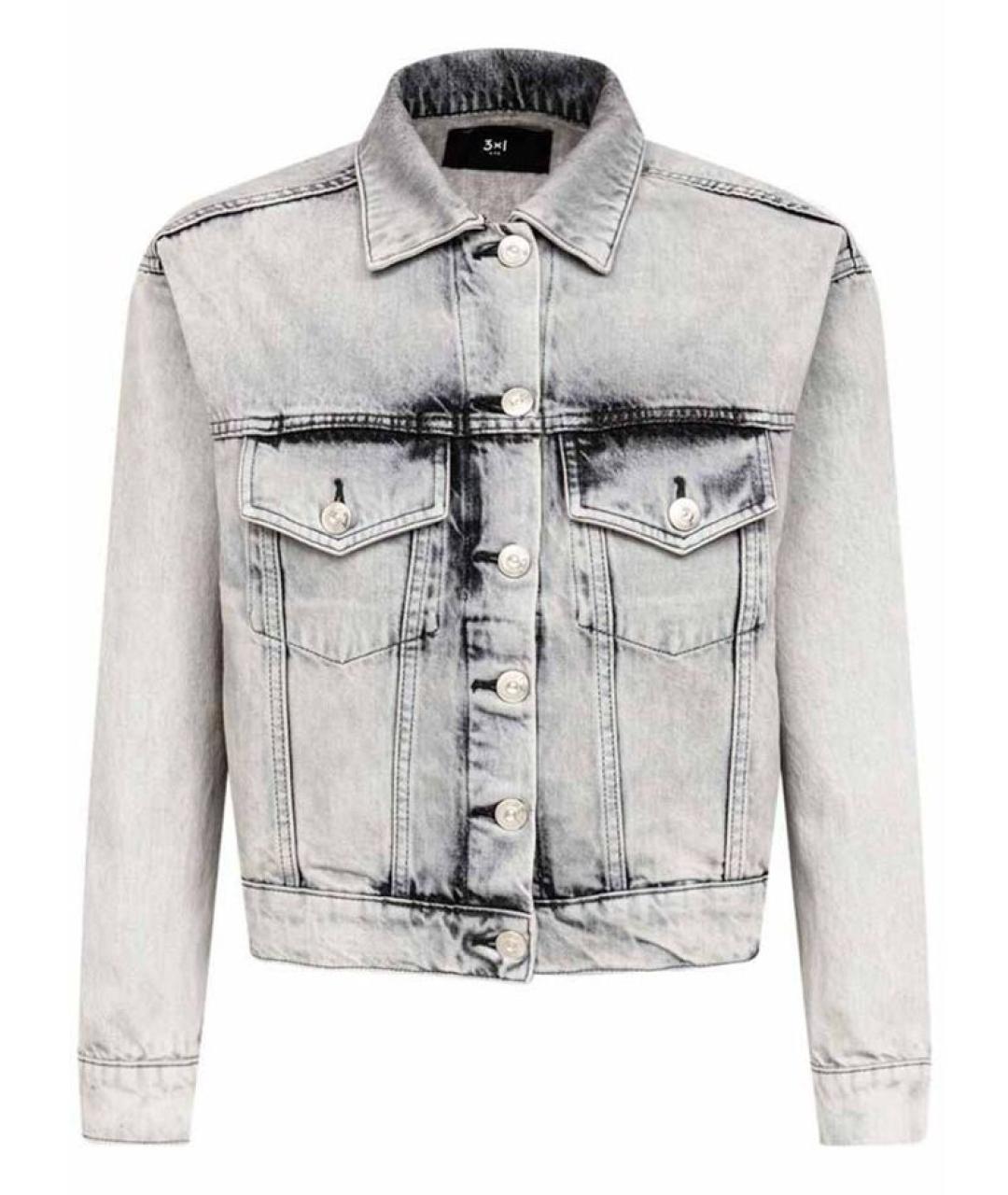 3X1 Серая деним куртка, фото 1