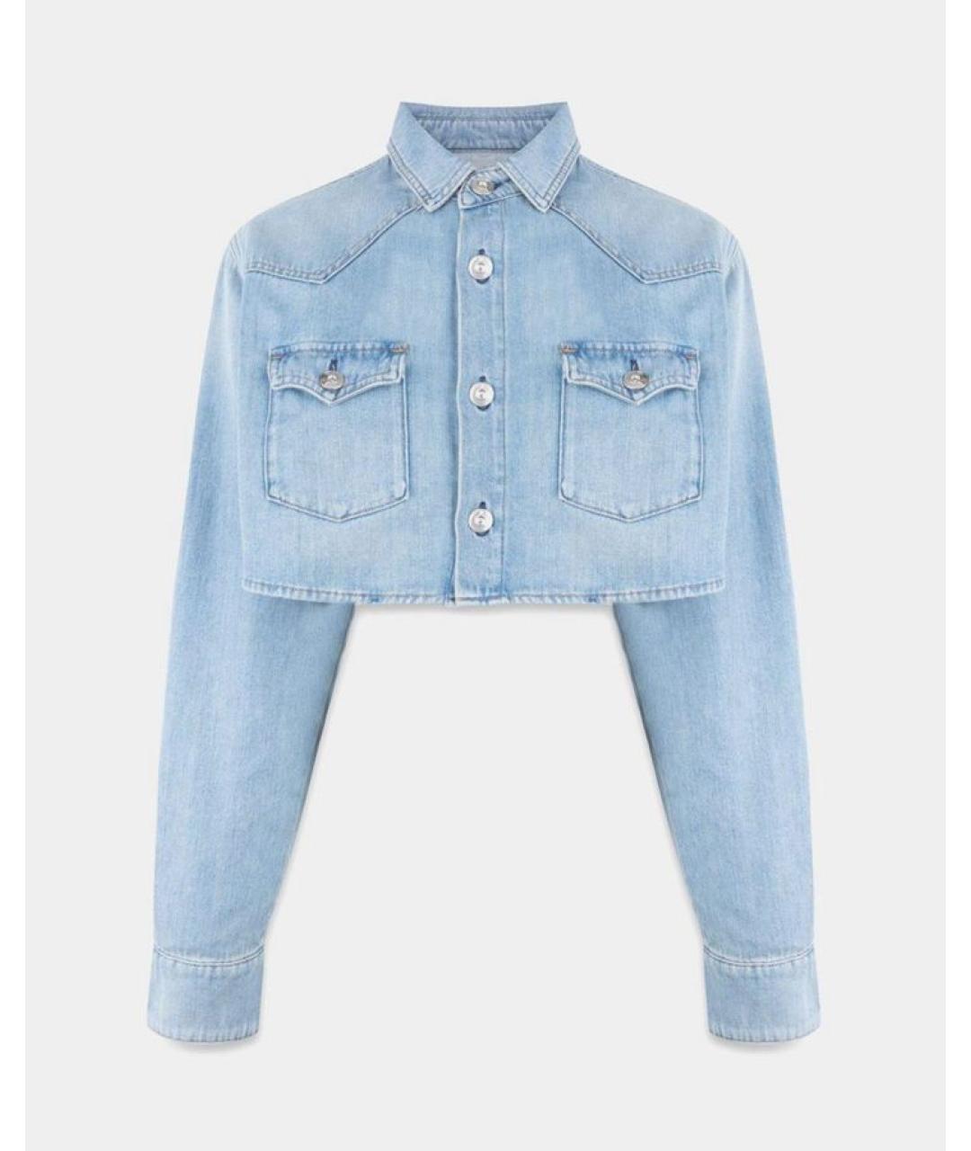 3X1 Голубая деним куртка, фото 5