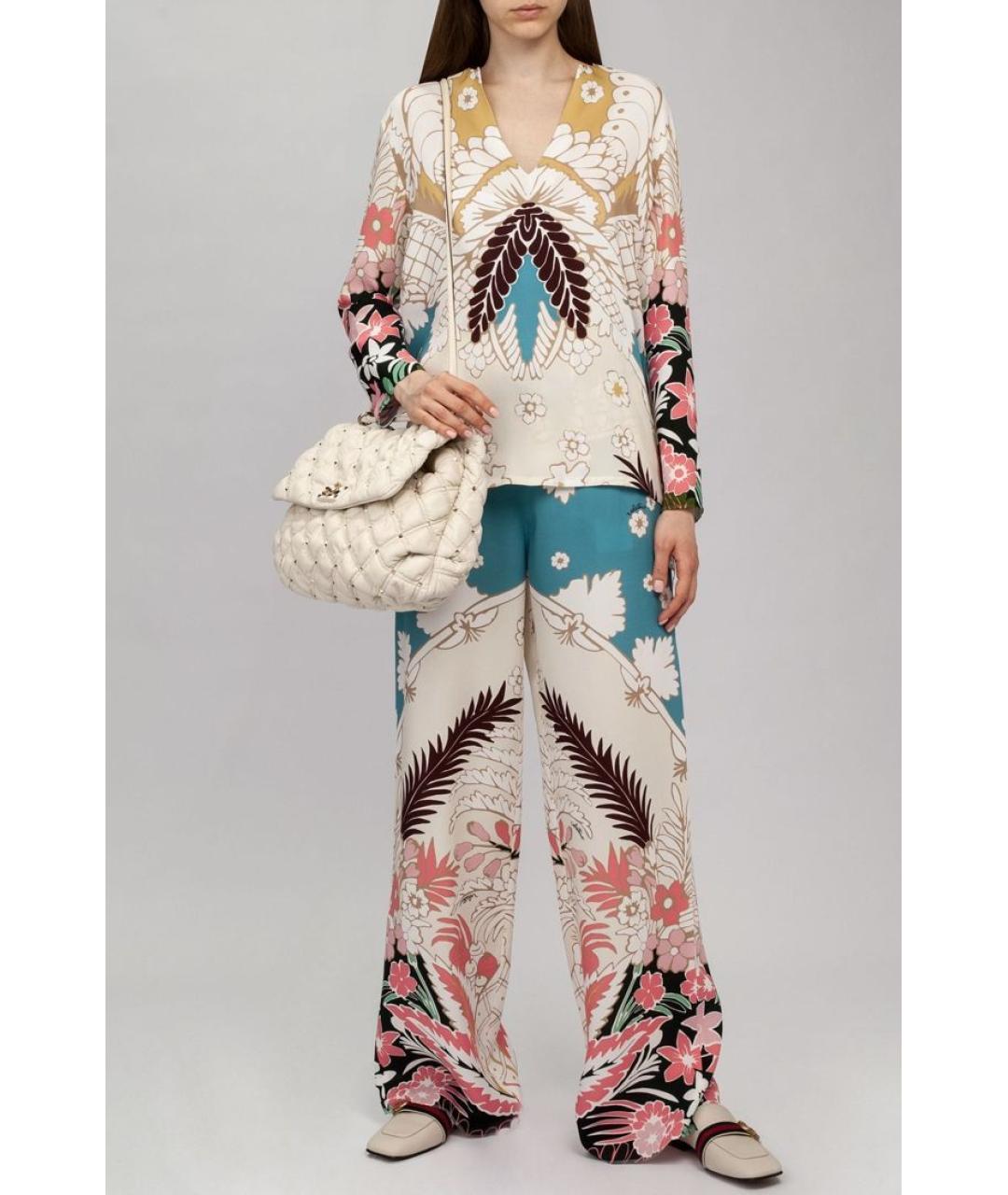 VALENTINO Мульти шелковая рубашка, фото 3