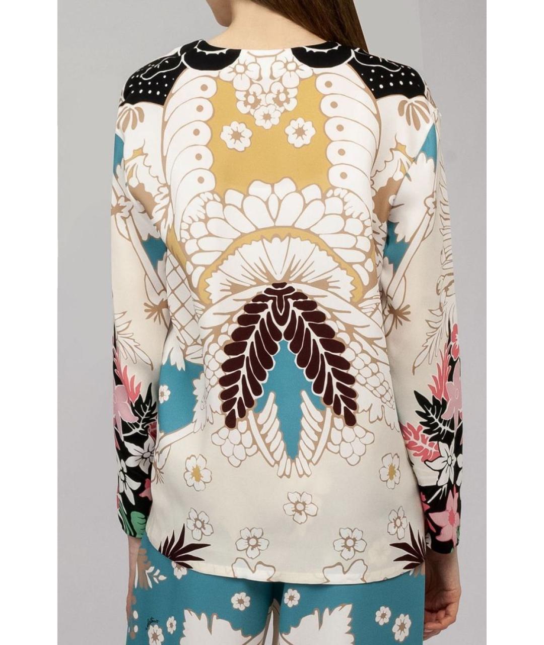 VALENTINO Мульти шелковая рубашка, фото 4