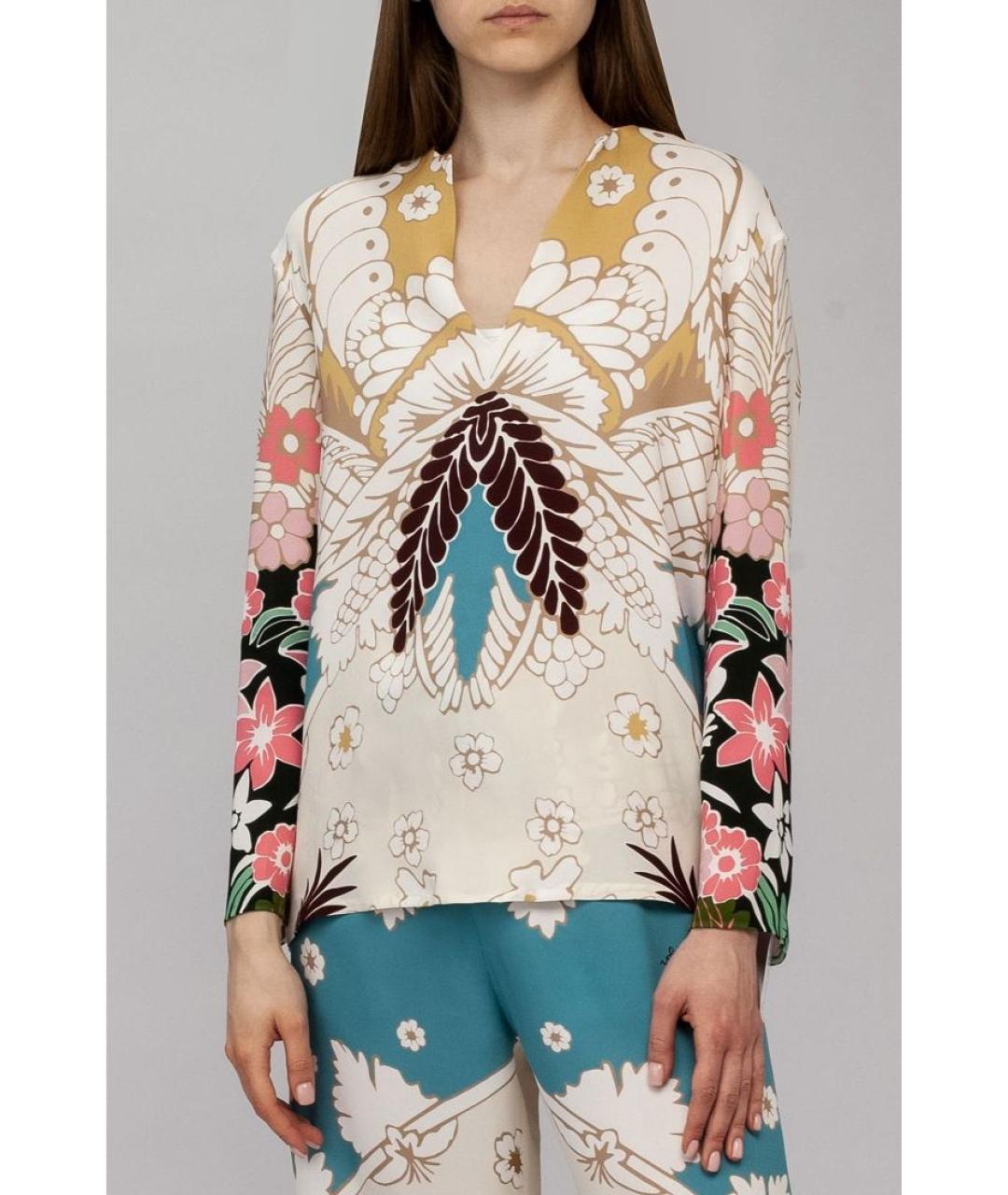 VALENTINO Мульти шелковая рубашка, фото 2