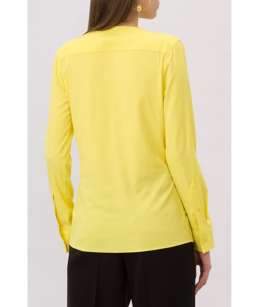 BOTTEGA VENETA Желтая вискозная рубашка, фото 4