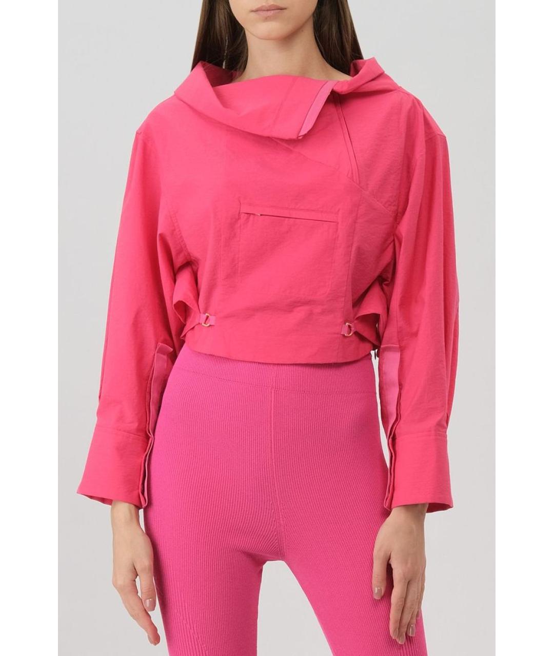 JACQUEMUS Фуксия рубашка, фото 3