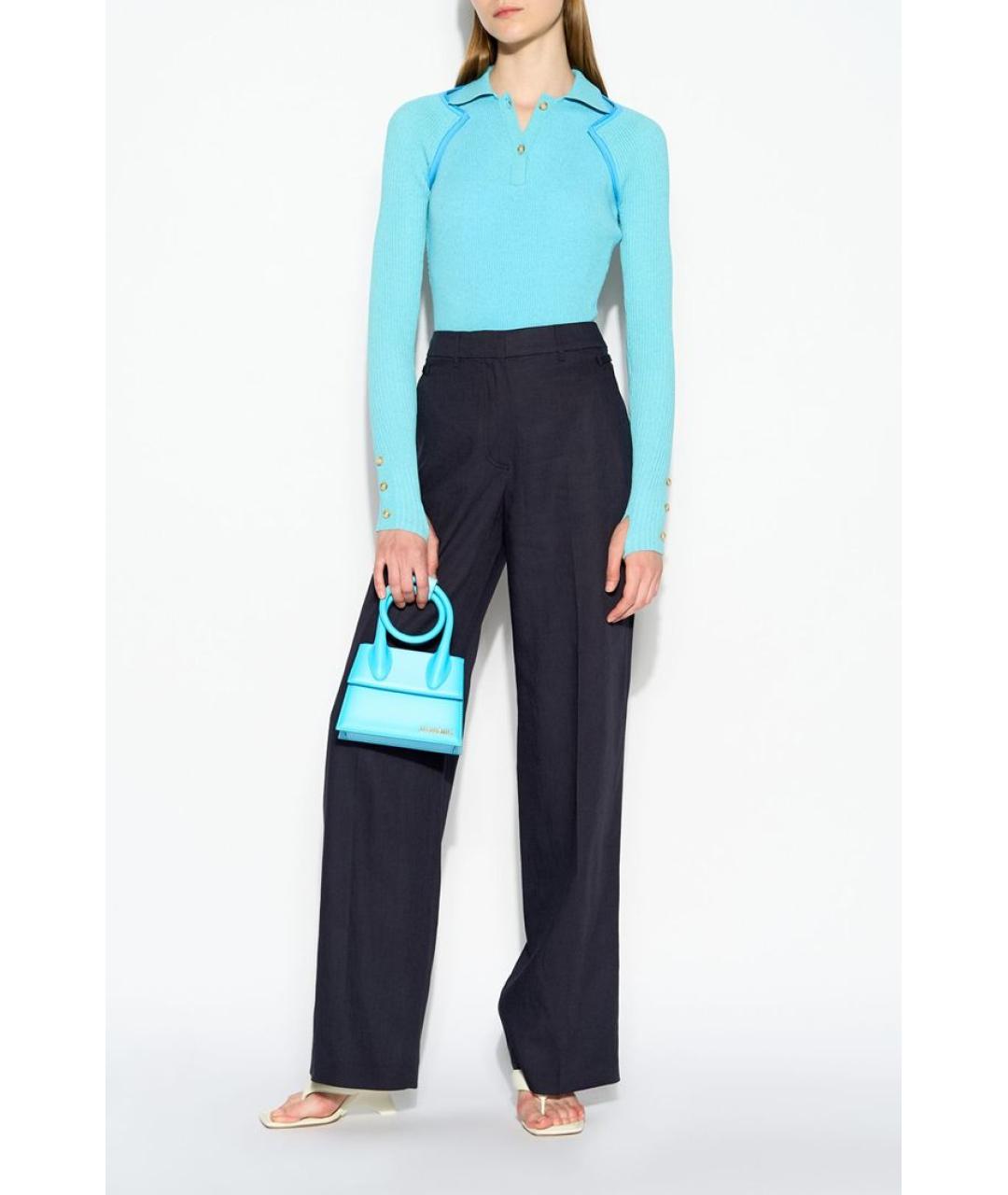 JACQUEMUS Бирюзовое боди, фото 2