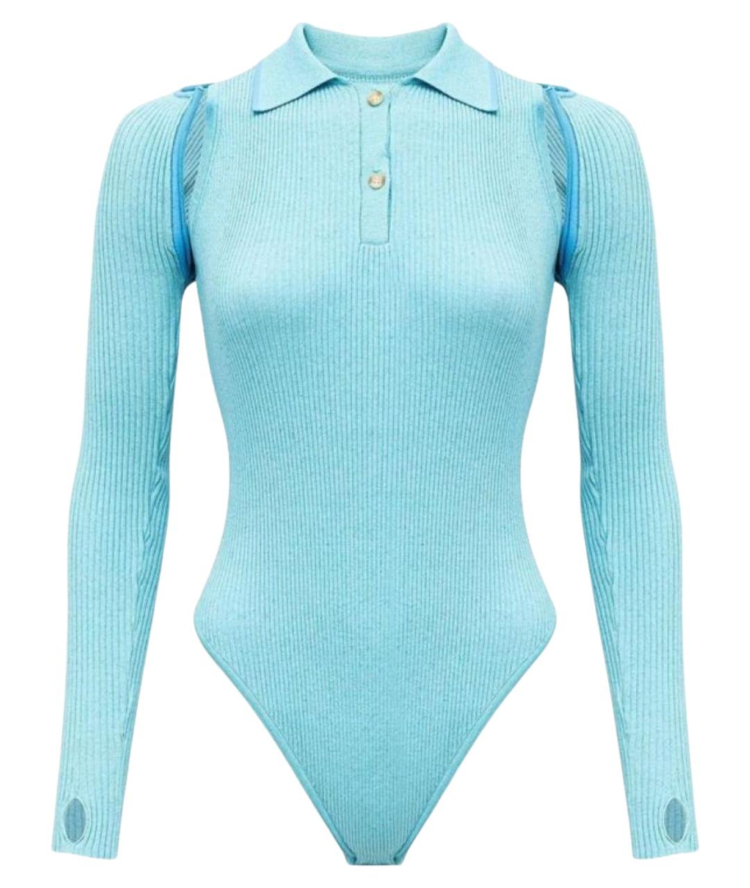 JACQUEMUS Бирюзовое боди, фото 1