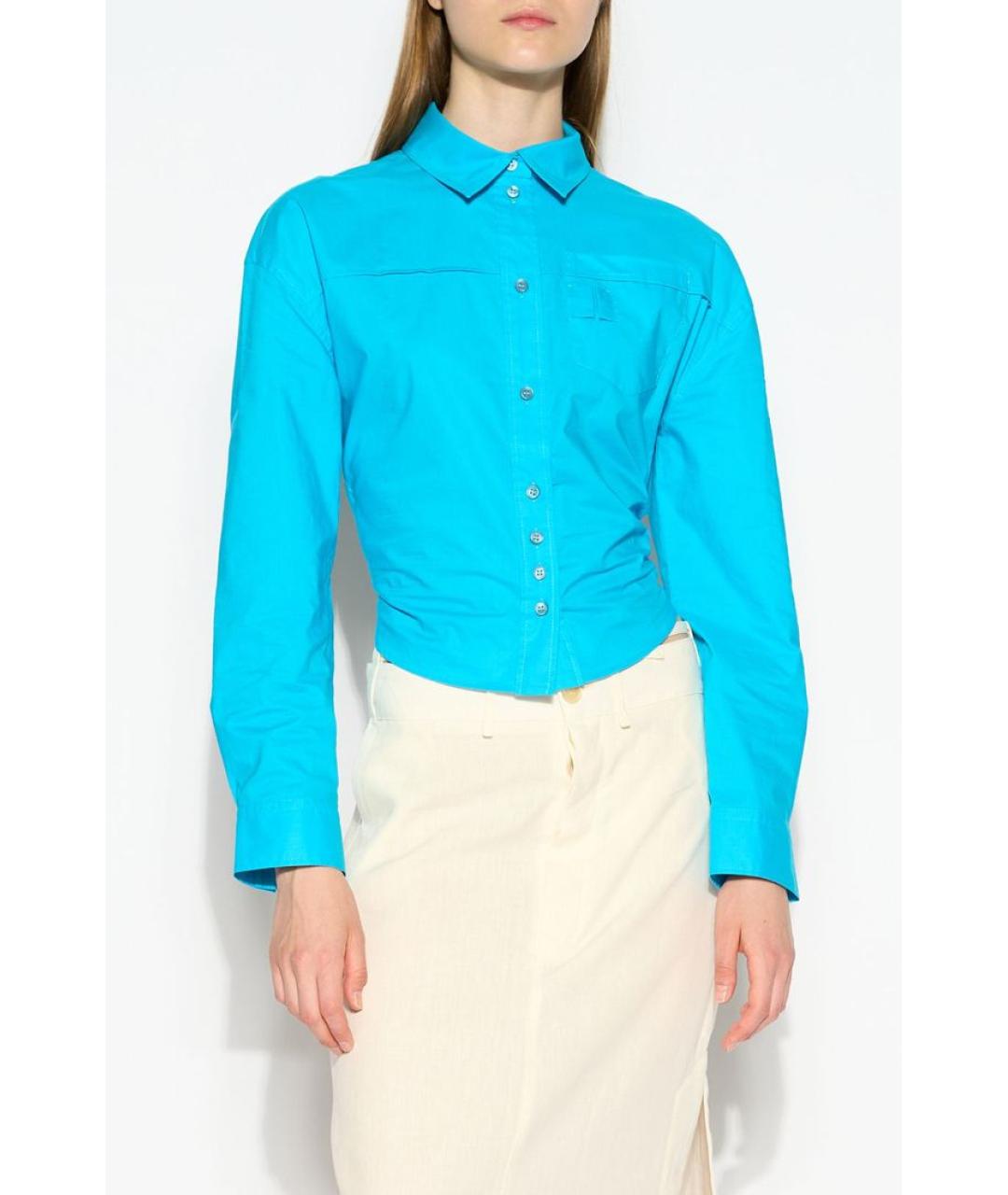 JACQUEMUS Бирюзовая рубашка, фото 3