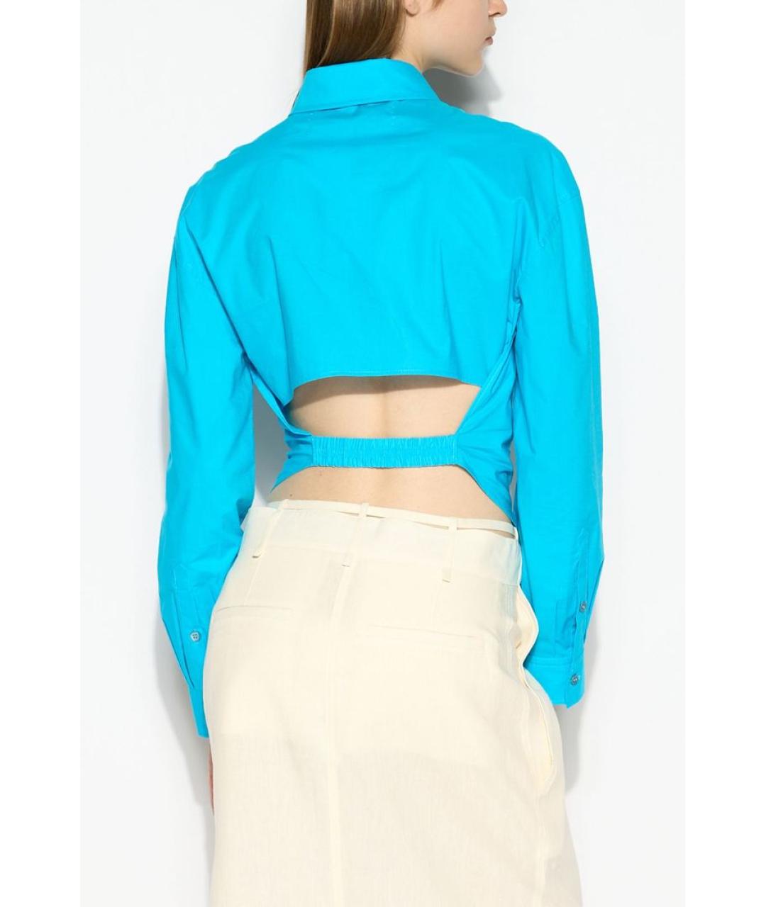JACQUEMUS Бирюзовая рубашка, фото 4