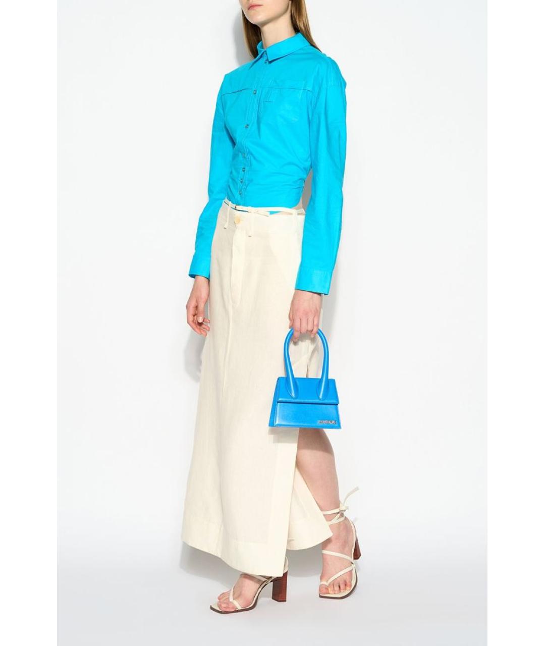 JACQUEMUS Бирюзовая рубашка, фото 2