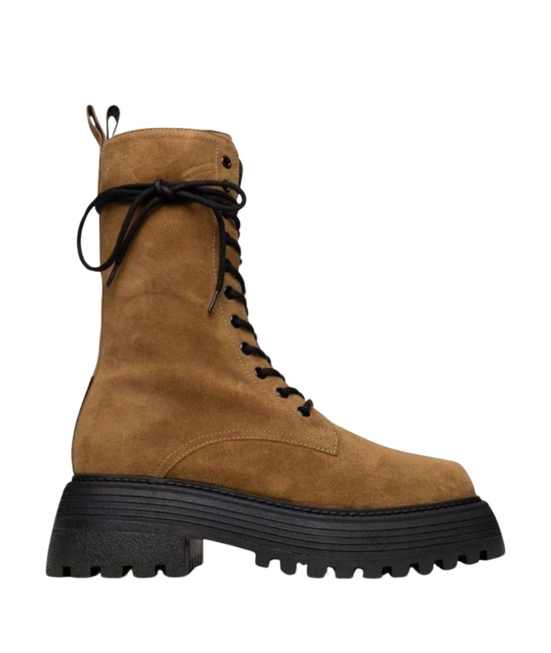 3JUIN Коричневые замшевые ботинки, фото 1