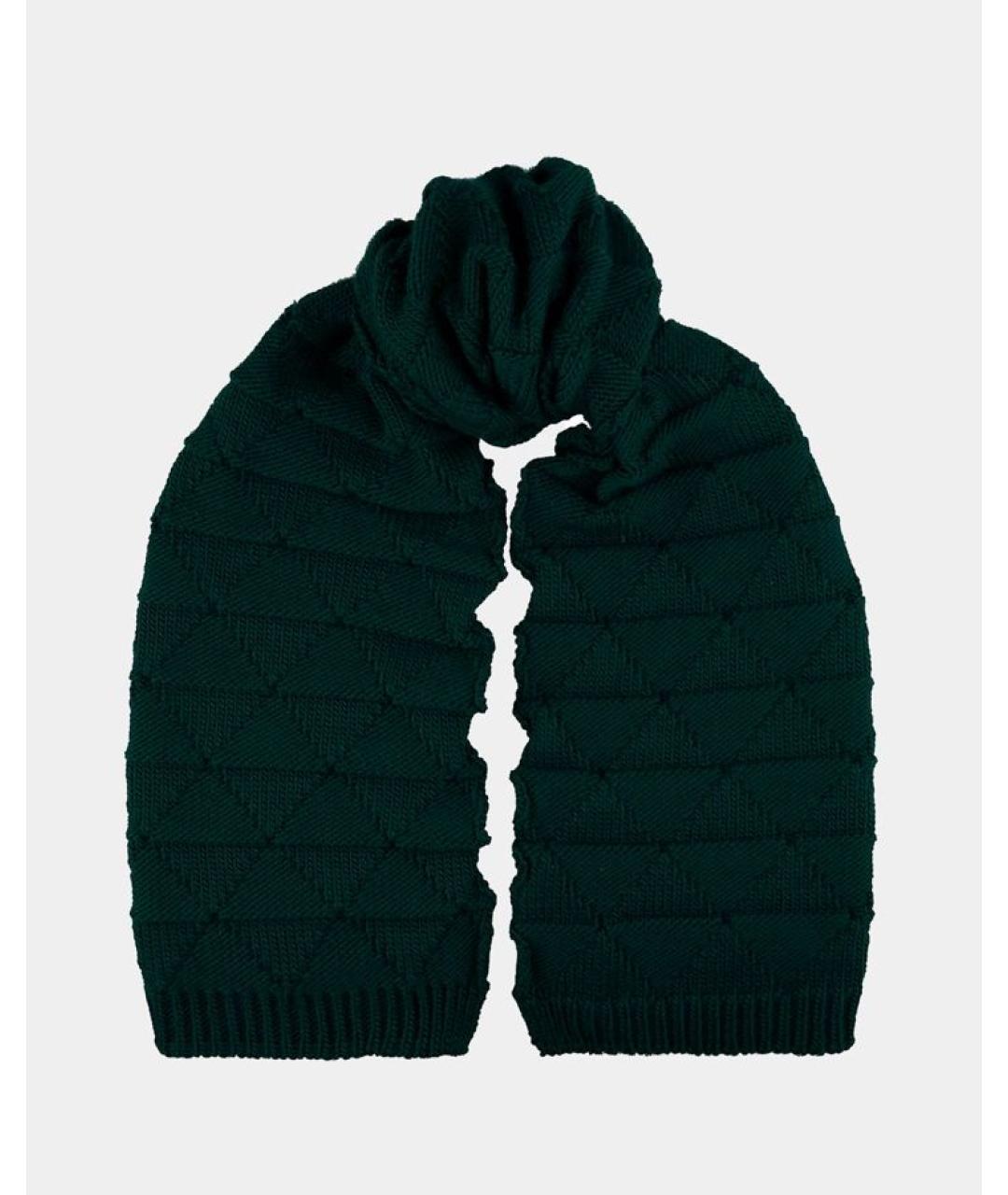 BOTTEGA VENETA Зеленый шарф, фото 3