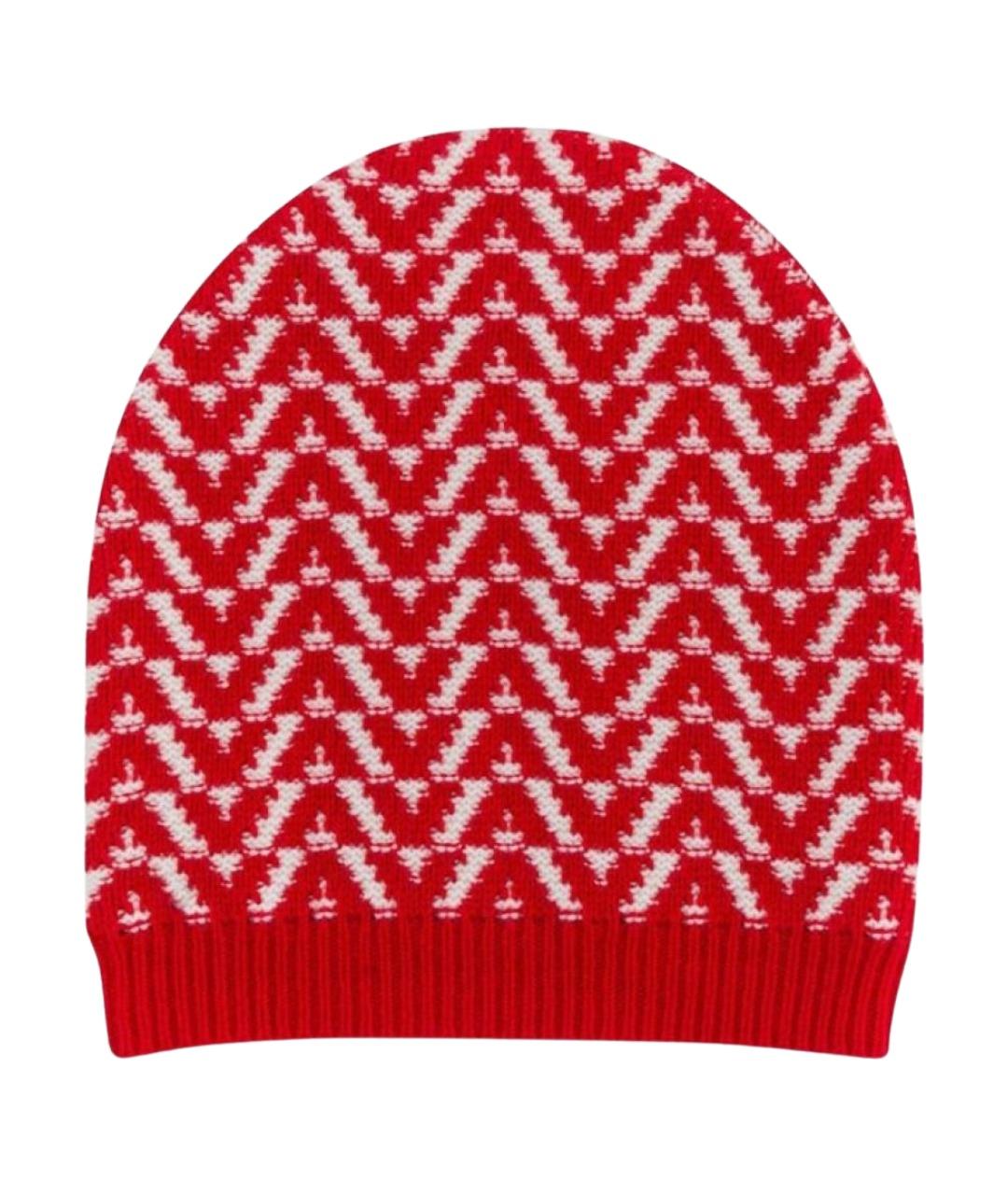 VALENTINO Красная шерстяная шапка, фото 1
