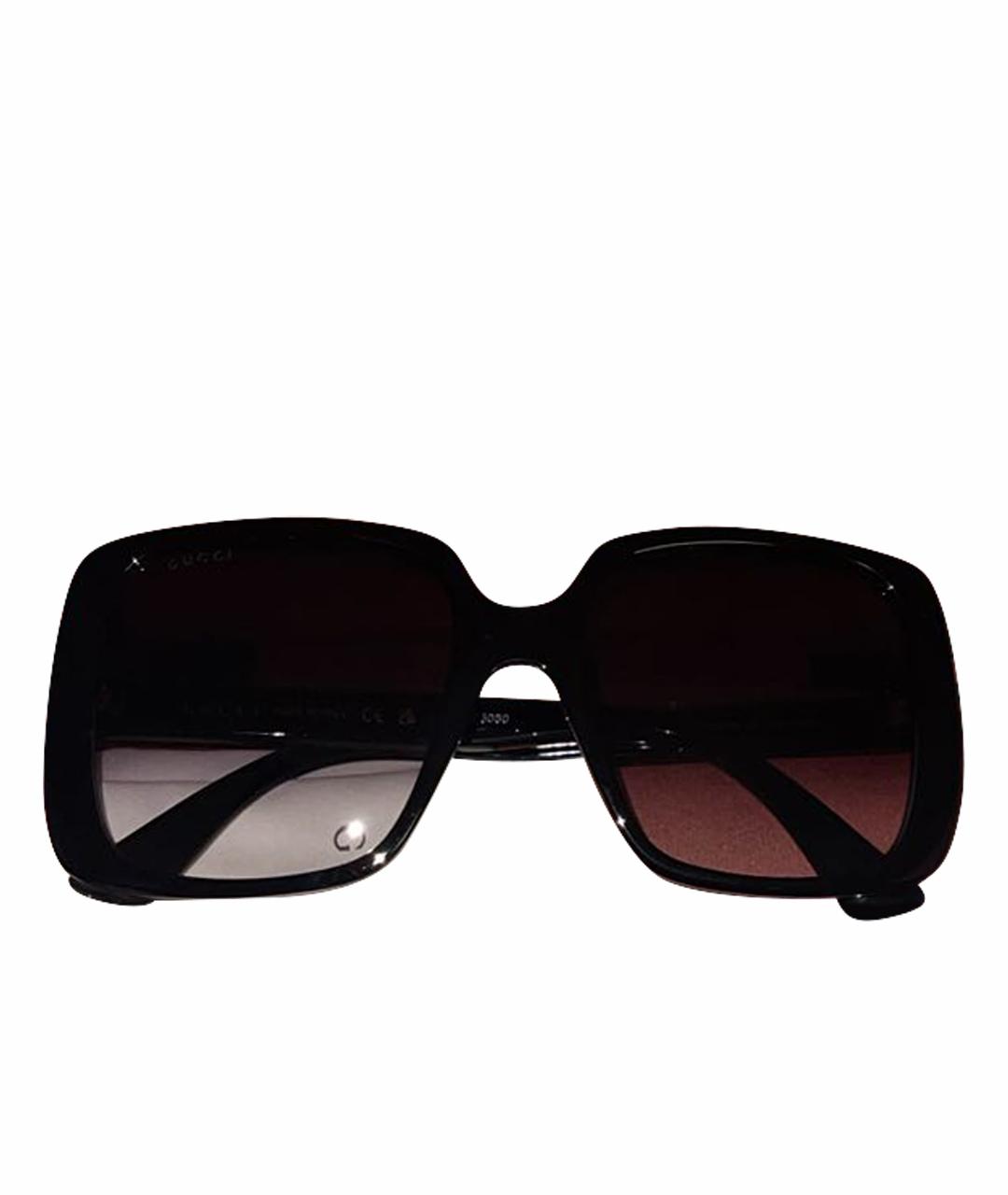 GUCCI Черные пластиковые солнцезащитные очки, фото 1