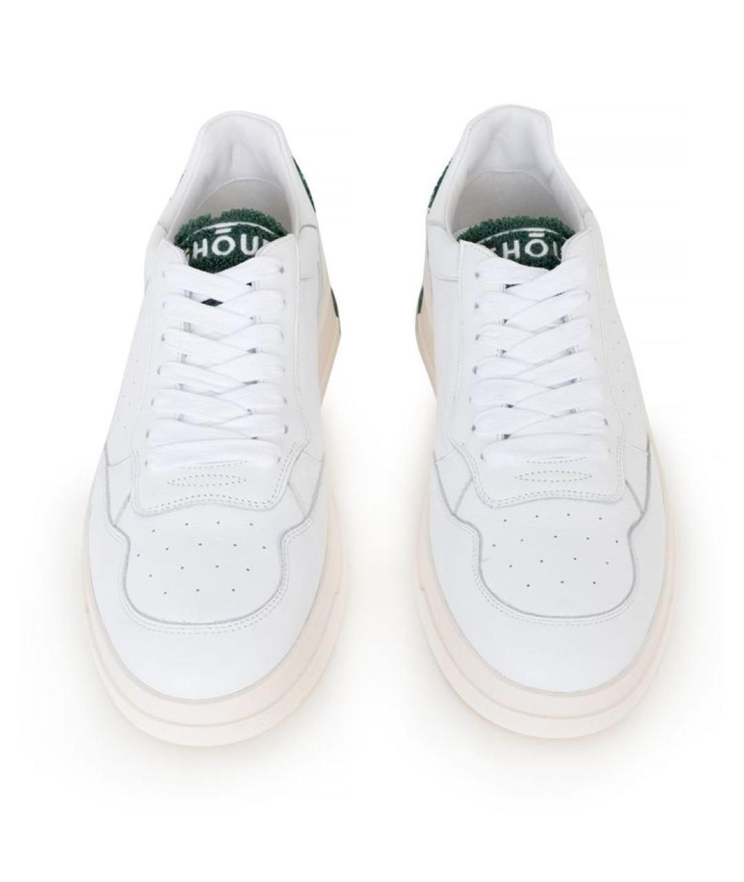 GHOUD Белые кожаные низкие кроссовки / кеды, фото 5