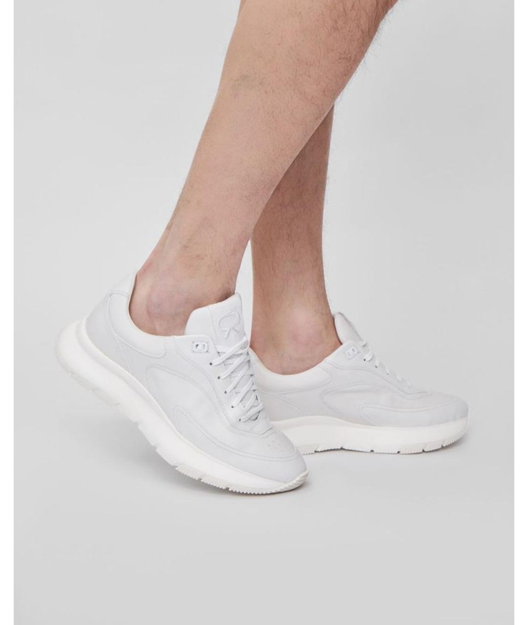 GIANVITO ROSSI Белые низкие кроссовки / кеды, фото 3