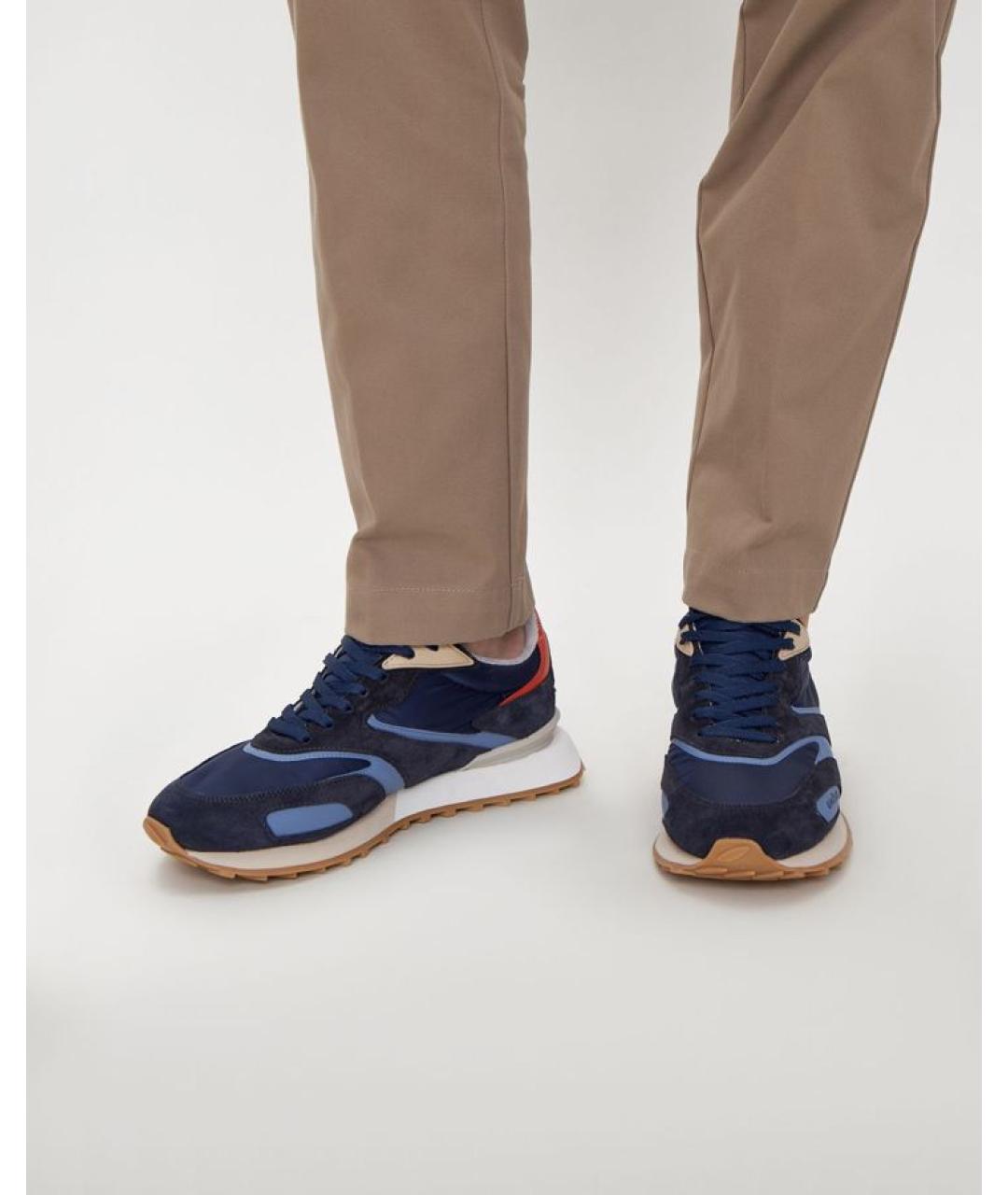 GHOUD Синие текстильные низкие кроссовки / кеды, фото 3