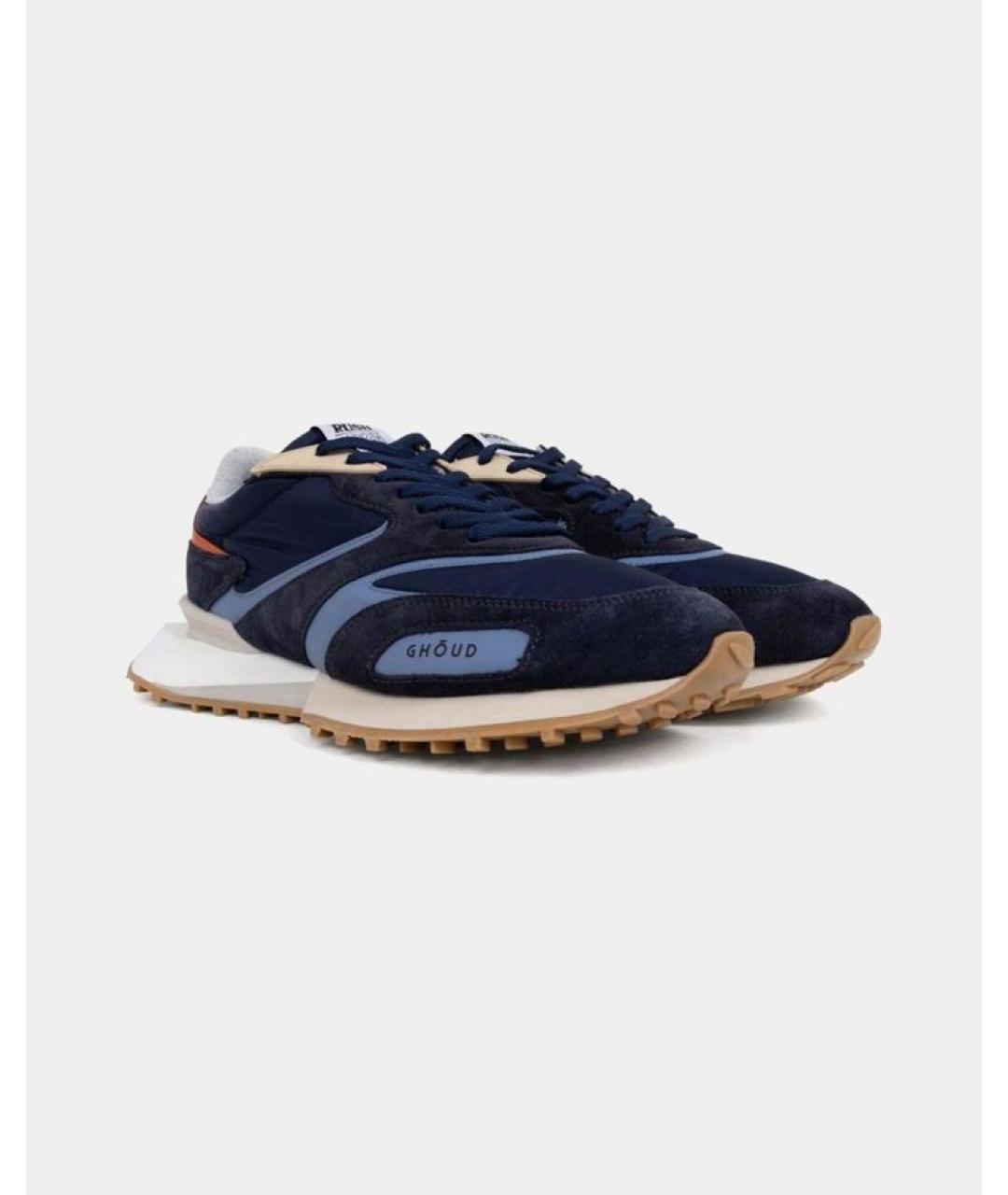 GHOUD Синие текстильные низкие кроссовки / кеды, фото 4