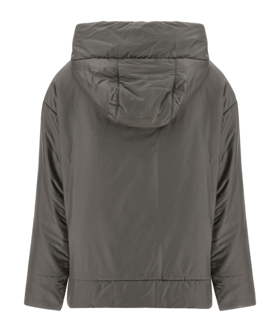 MAX MARA Серая полиэстеровая куртка, фото 2