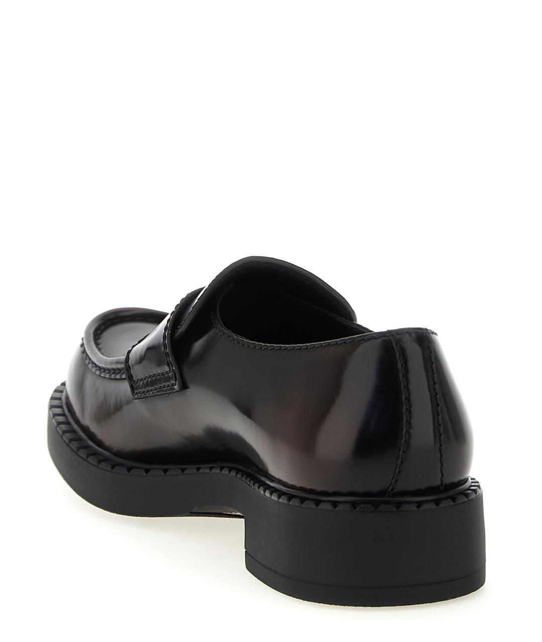 PRADA Коричневые лоферы из лакированной кожи, фото 3