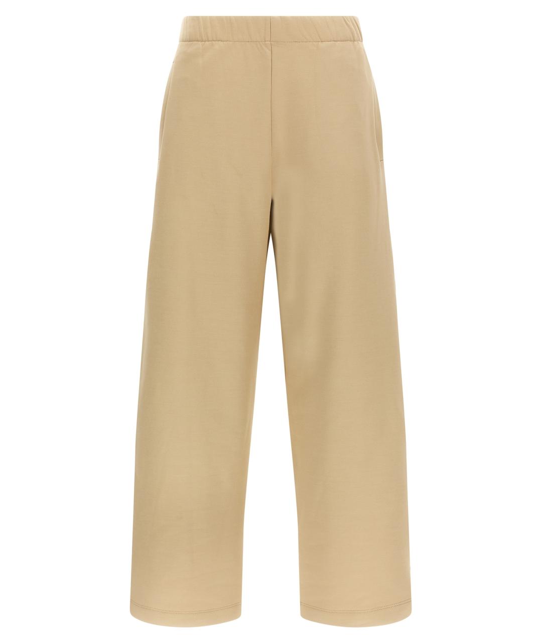 MAX MARA Бежевые прямые брюки, фото 1