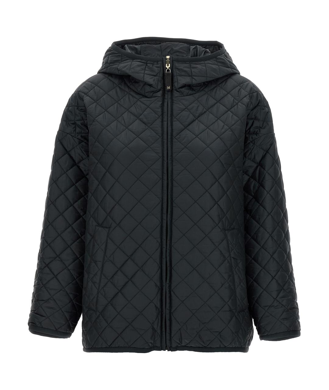 MAX MARA Черная полиэстеровая куртка, фото 1