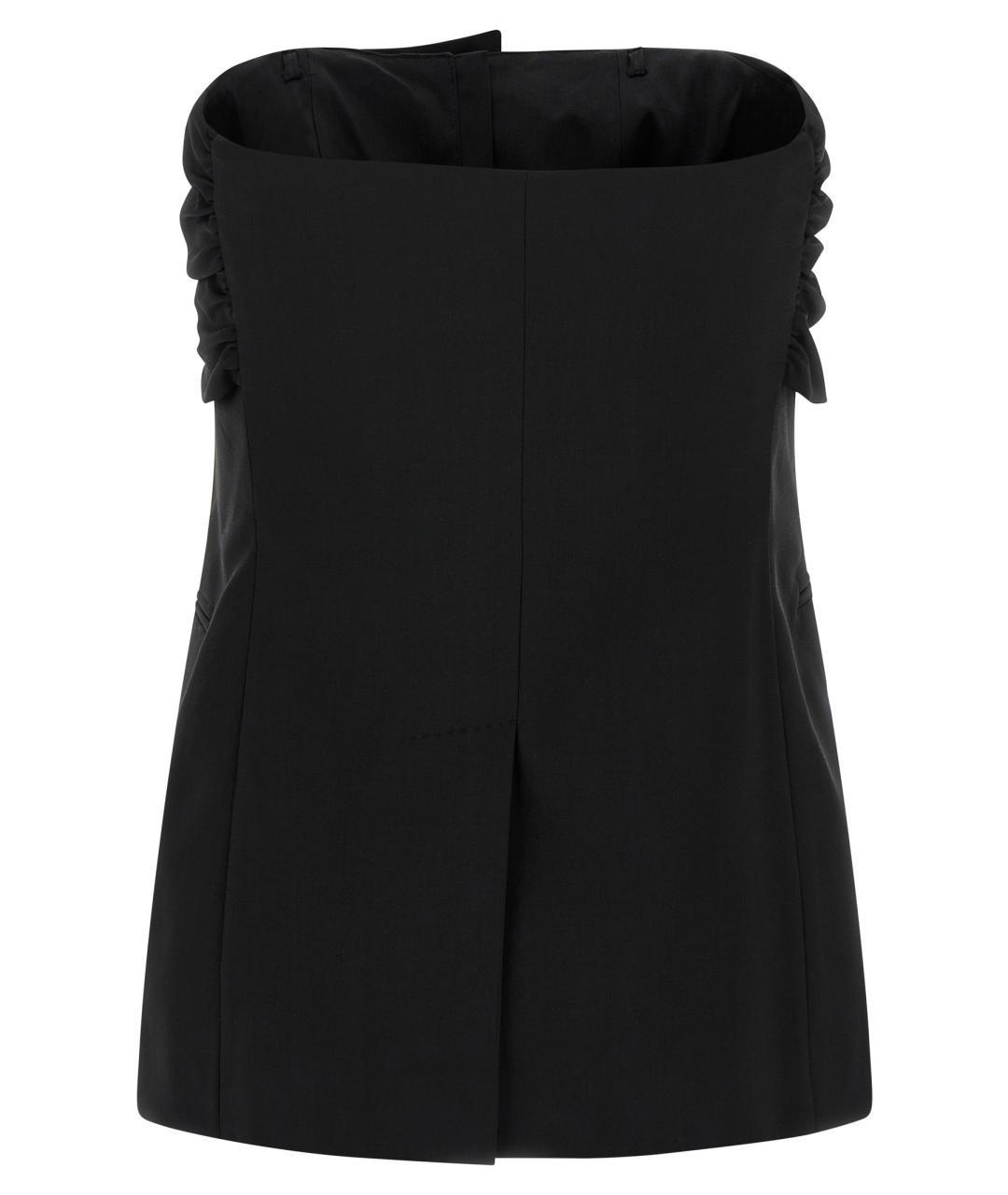MAX MARA Черное шерстяное повседневное платье, фото 3
