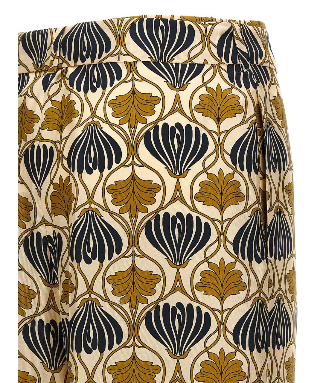 MAX MARA Мульти шелковые прямые брюки, фото 4