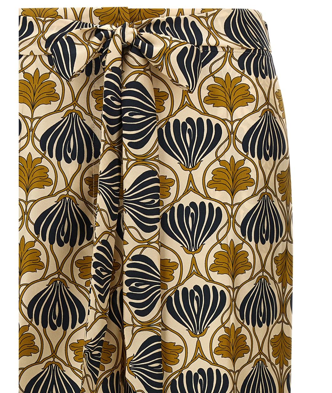 MAX MARA Мульти шелковые прямые брюки, фото 3