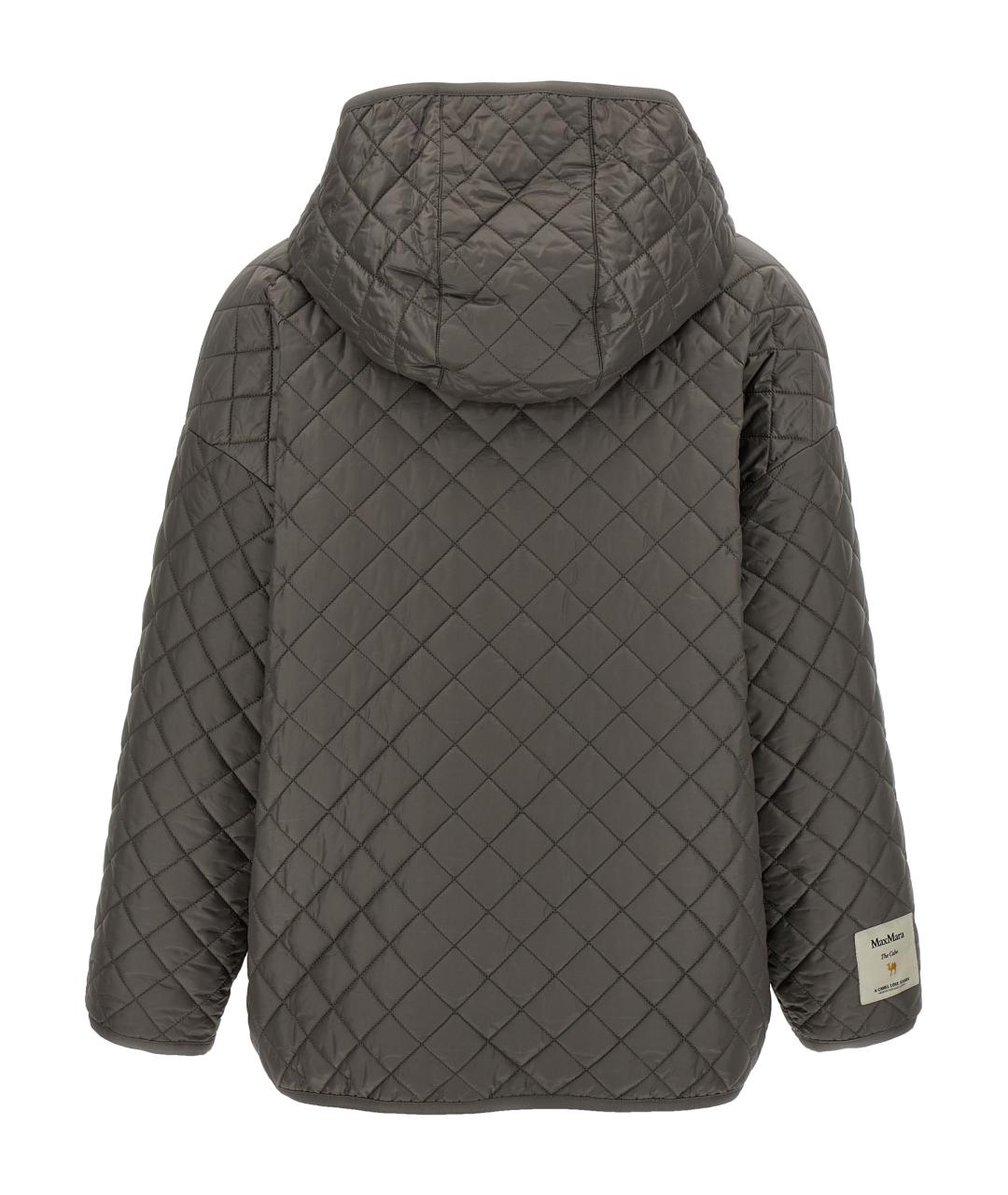 MAX MARA Серая полиэстеровая куртка, фото 3