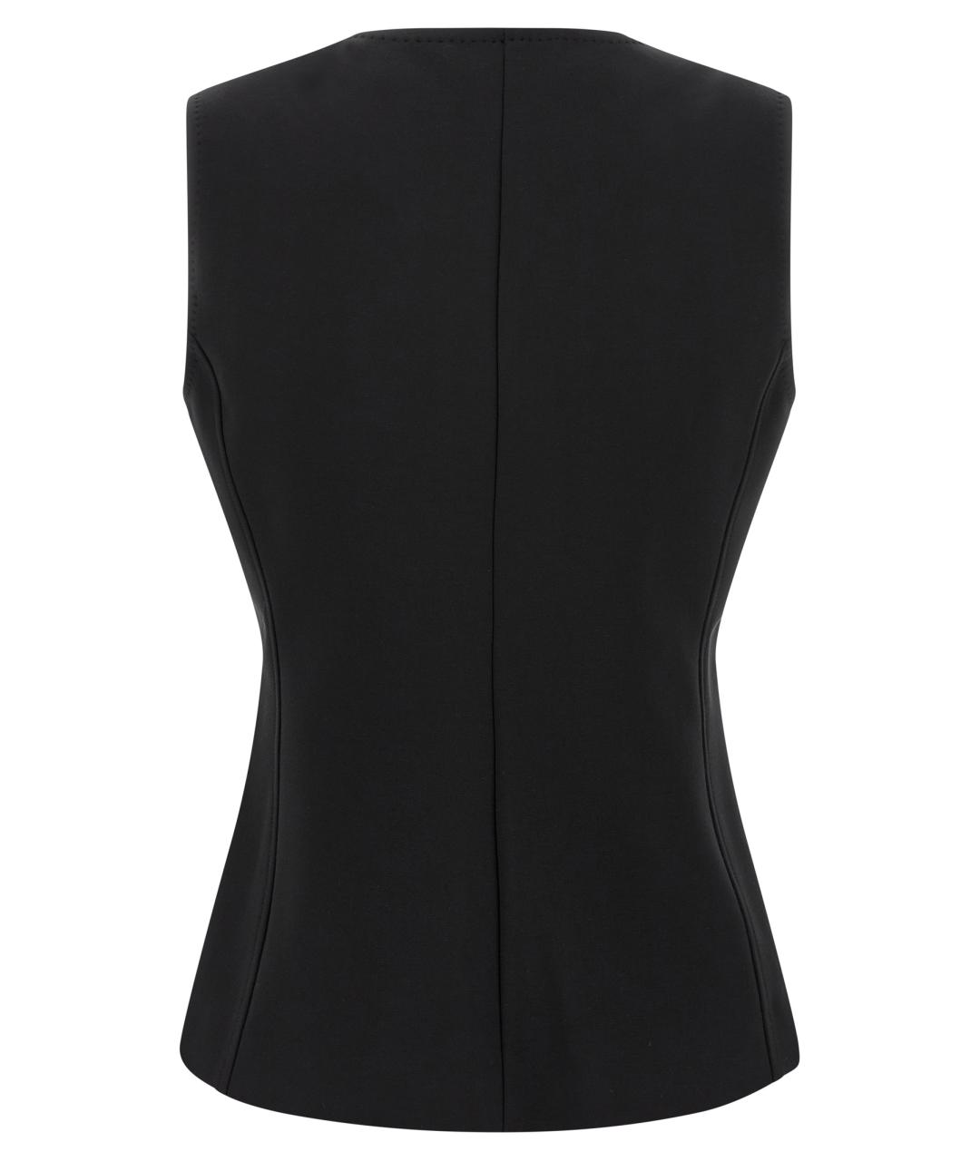 MAX MARA Черный вискозный жилет, фото 2