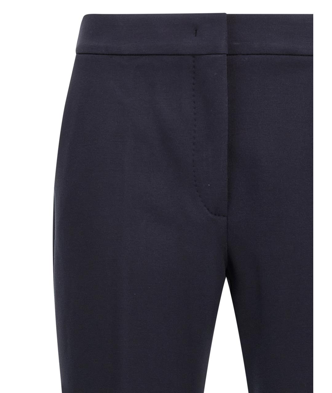 MAX MARA Темно-синие прямые брюки, фото 3