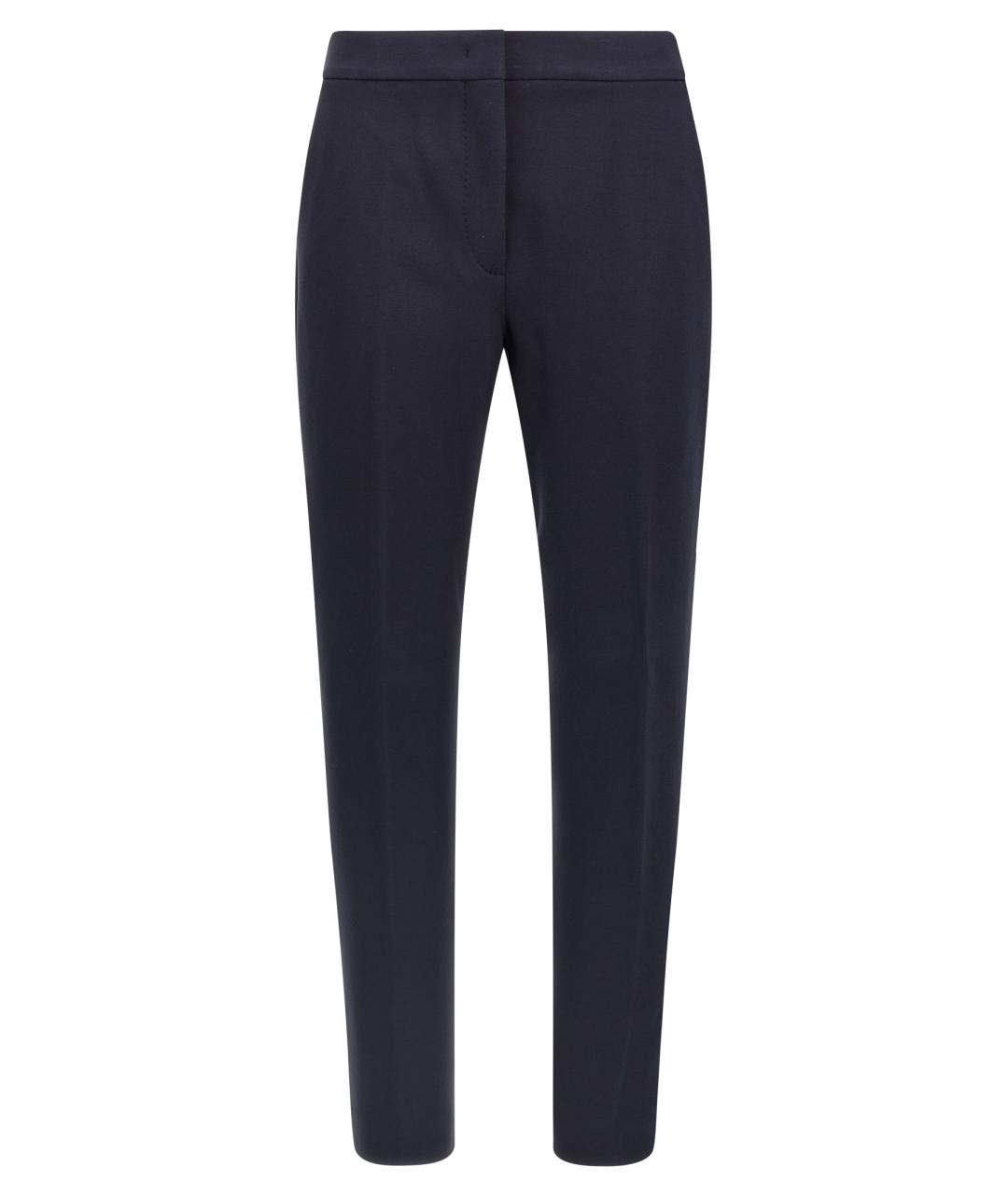 MAX MARA Темно-синие прямые брюки, фото 1