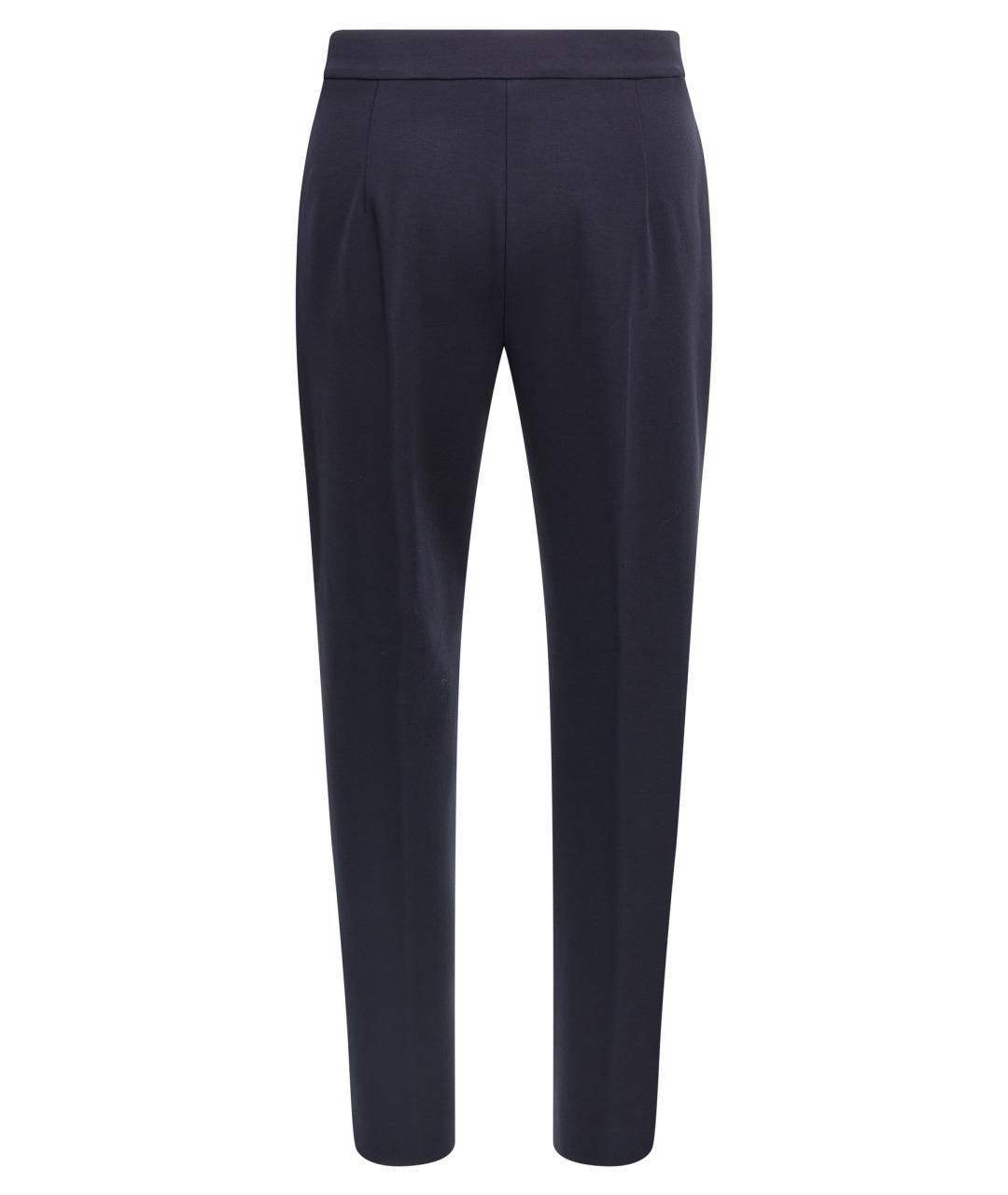 MAX MARA Темно-синие прямые брюки, фото 2