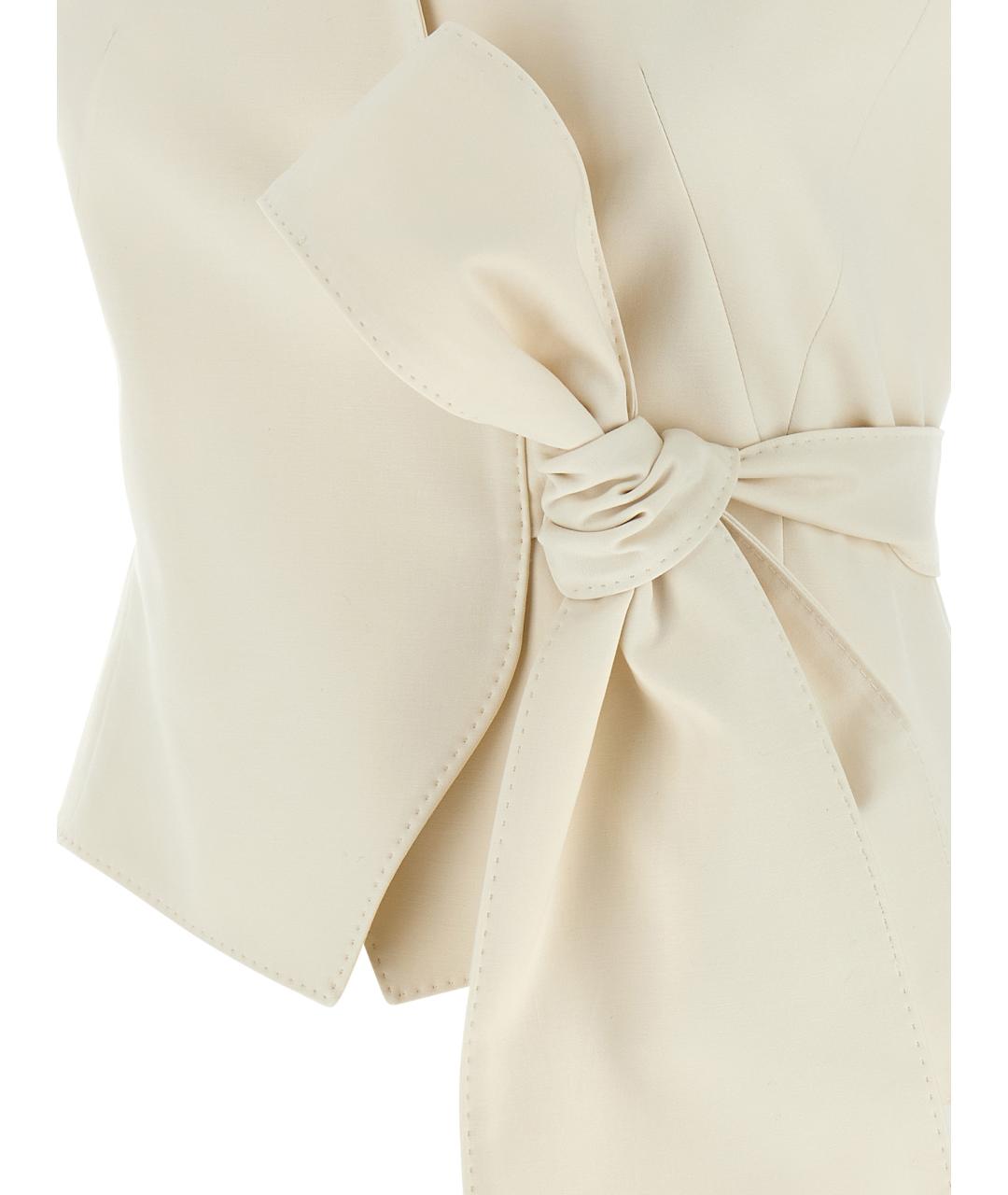 MAX MARA Бежевая хлопковая жилетка, фото 4
