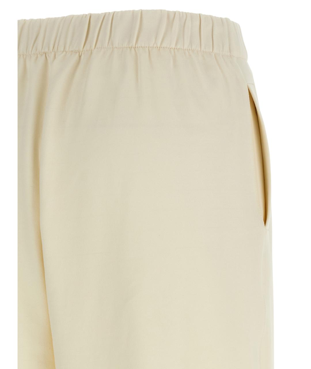 MAX MARA Бежевые прямые брюки, фото 4