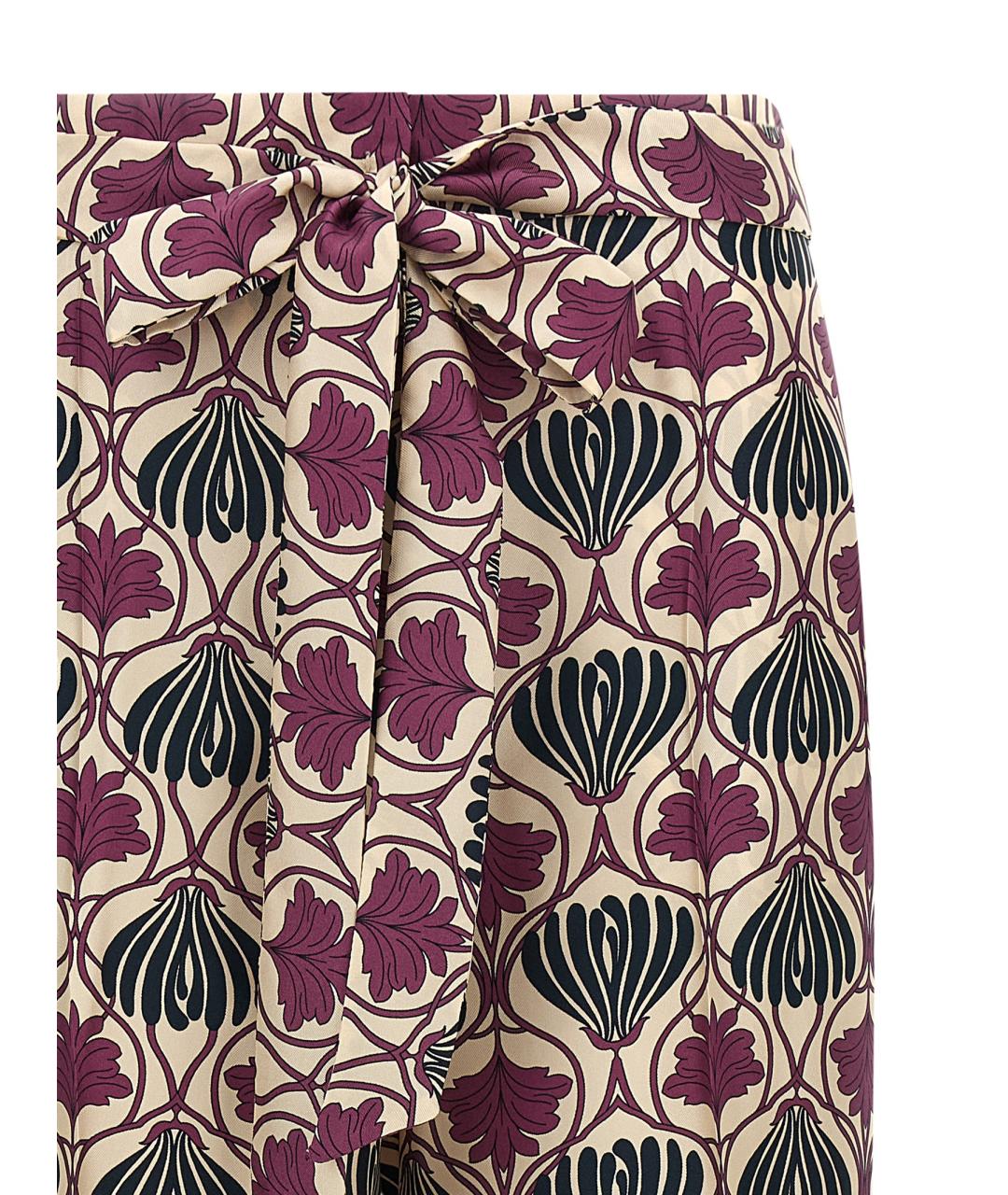 MAX MARA Мульти шелковые прямые брюки, фото 3