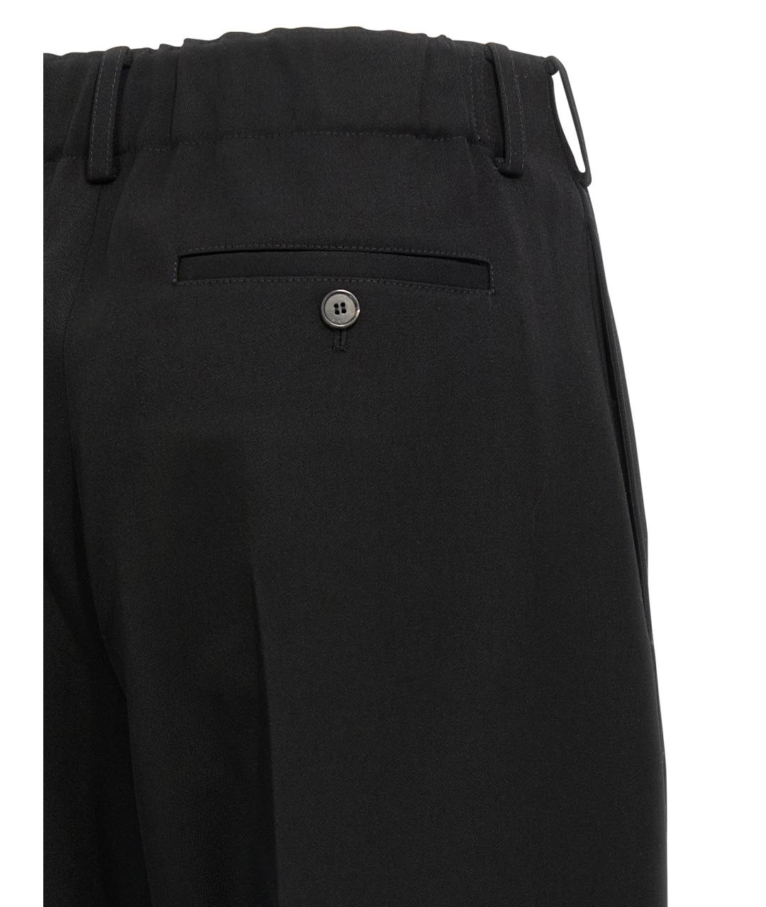 GIVENCHY Черные шерстяные прямые брюки, фото 4