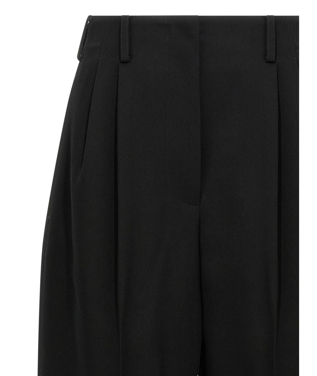 GIVENCHY Черные шерстяные прямые брюки, фото 3