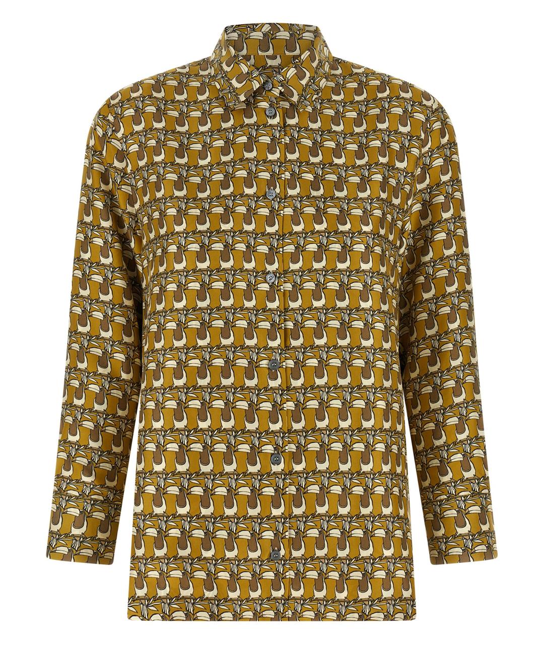 MAX MARA Мульти шелковая блузы, фото 1