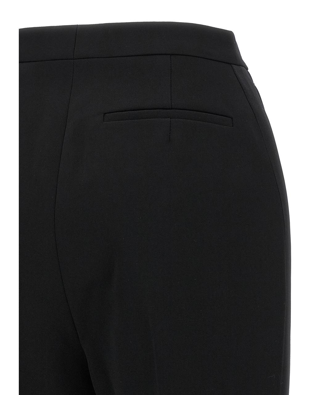 GIVENCHY Черные шерстяные прямые брюки, фото 4