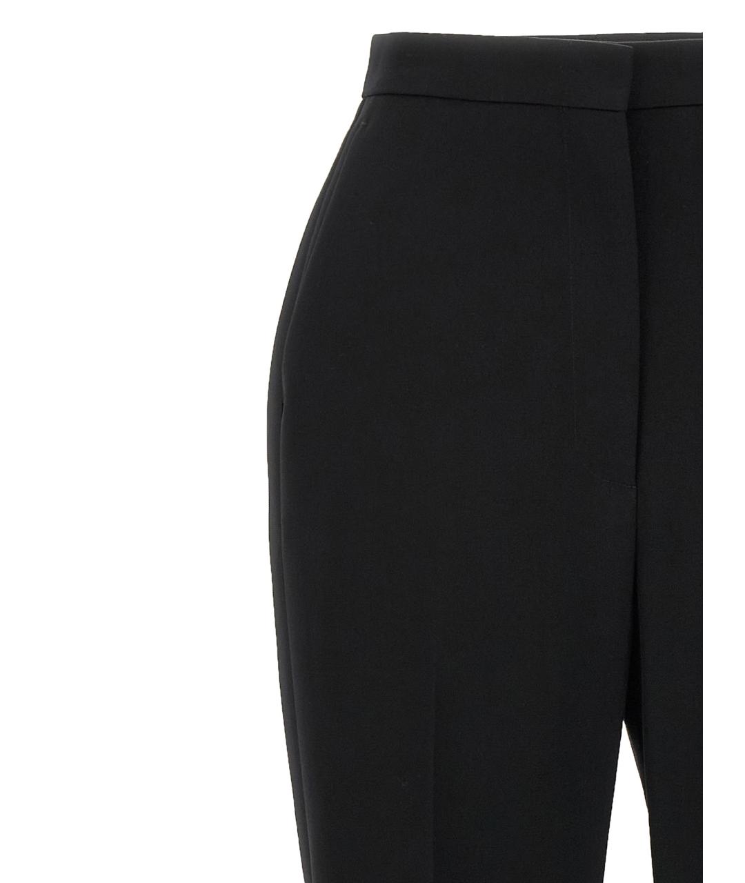 GIVENCHY Черные шерстяные прямые брюки, фото 3