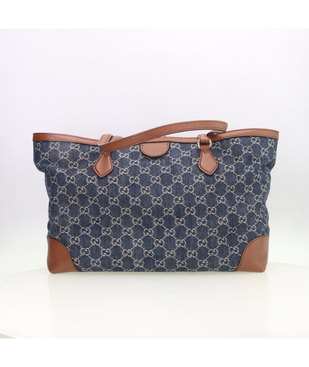 GUCCI Синяя сумка тоут, фото 3